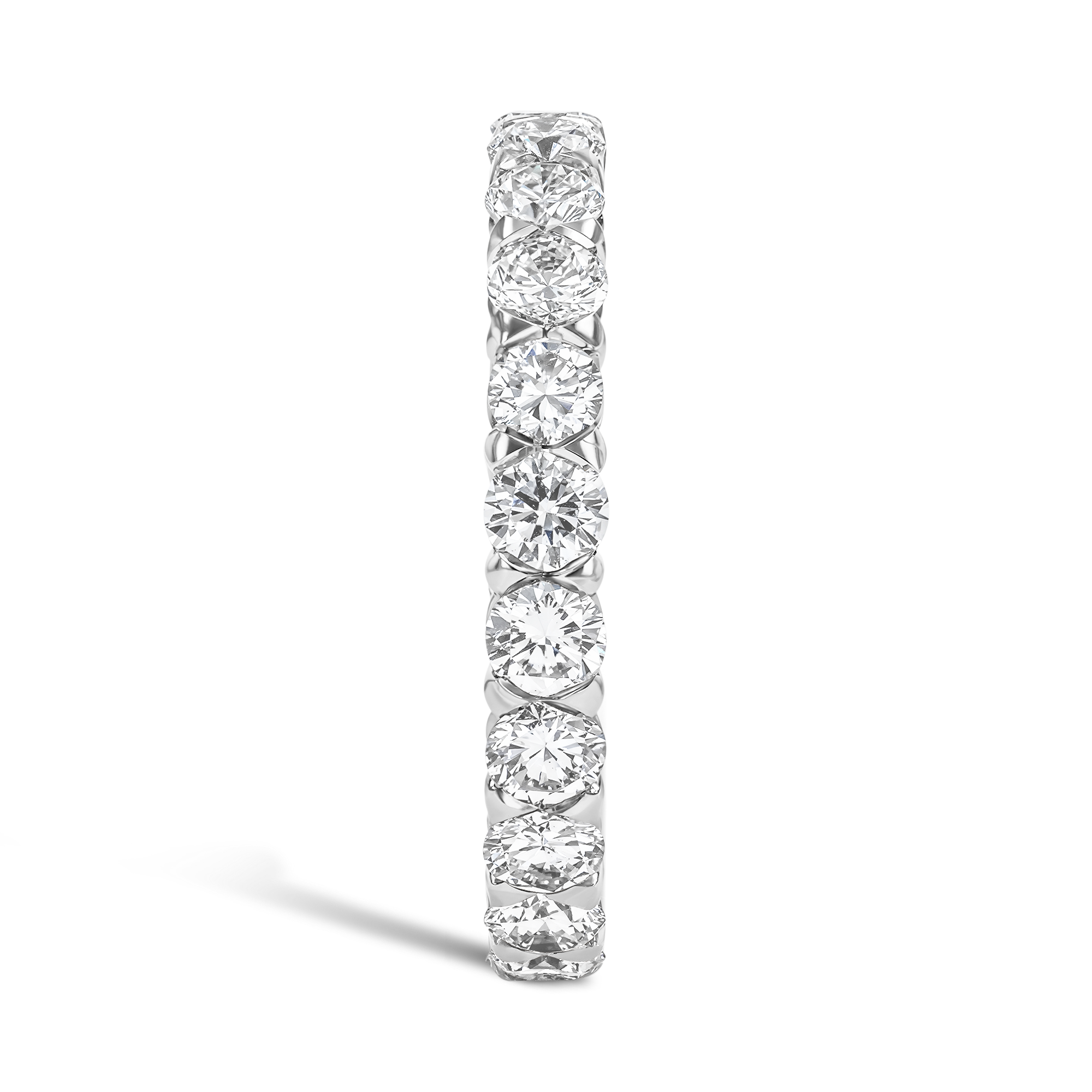 Brilliant Cut 2.08ct Diamond Full Eternity Ring in Platinum Brilliant Cut, Eternity, Claw Set_4