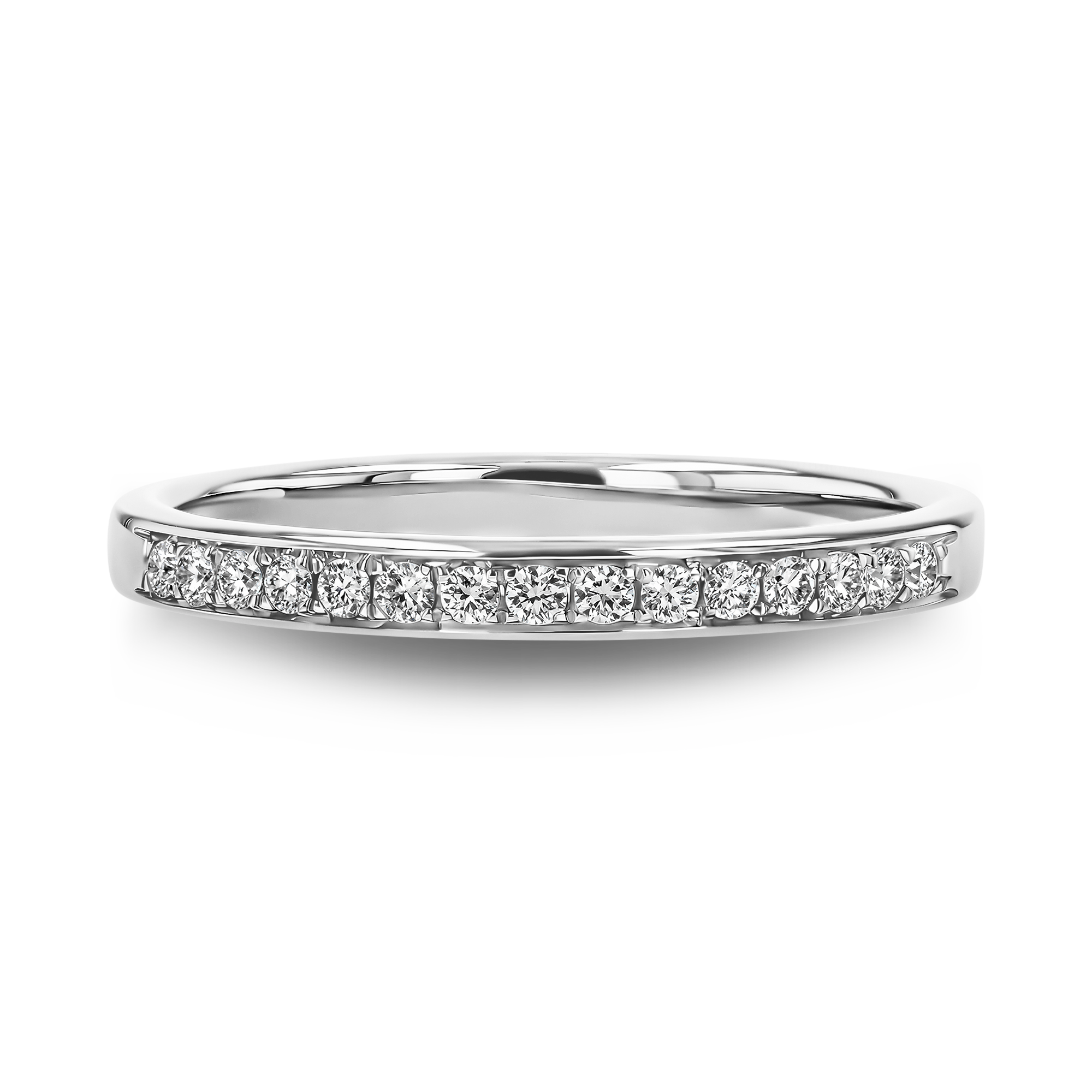 Brilliant Cut 0.15ct Diamond Half Eternity Ring Brilliant Cut, Channel Set_2