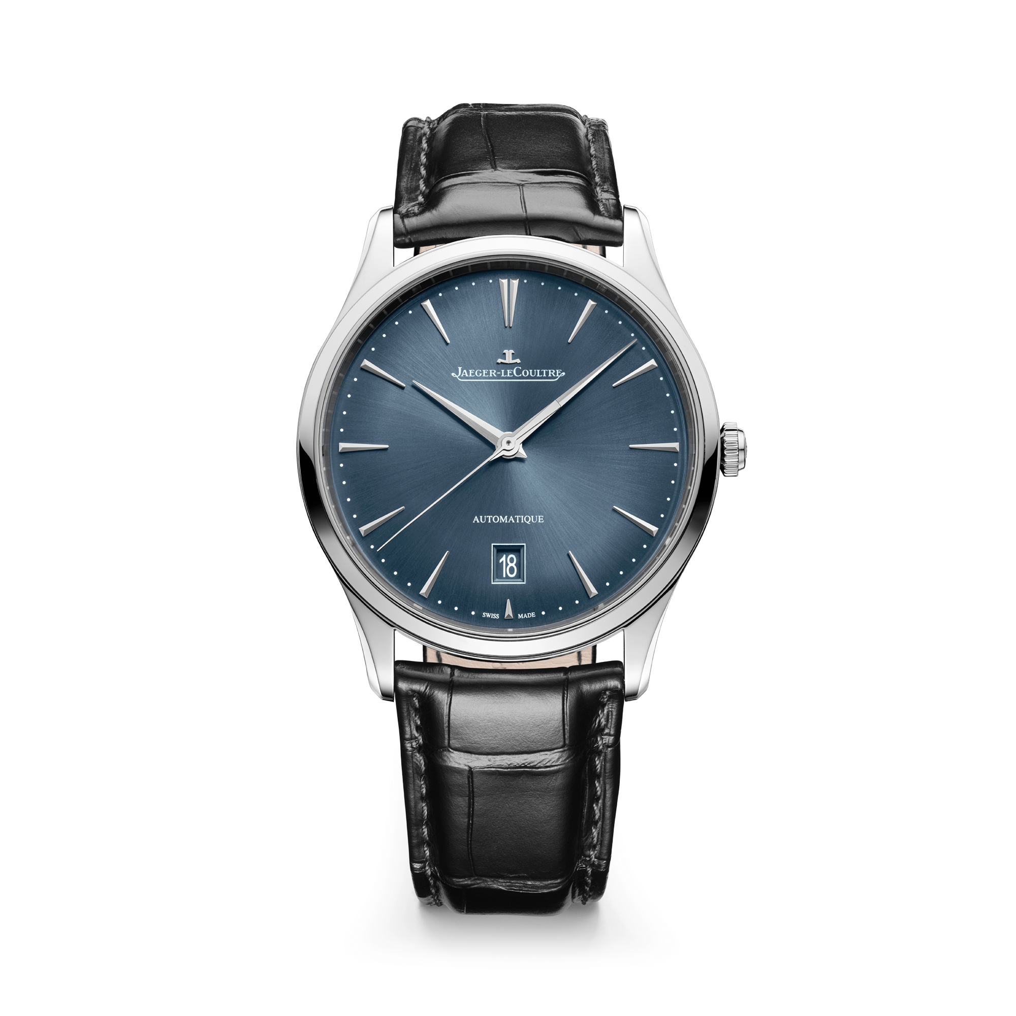 Jaeger-LeCoultre Master Ultra Thin Date 39mm, Blue Dial, Baton Numeral_1