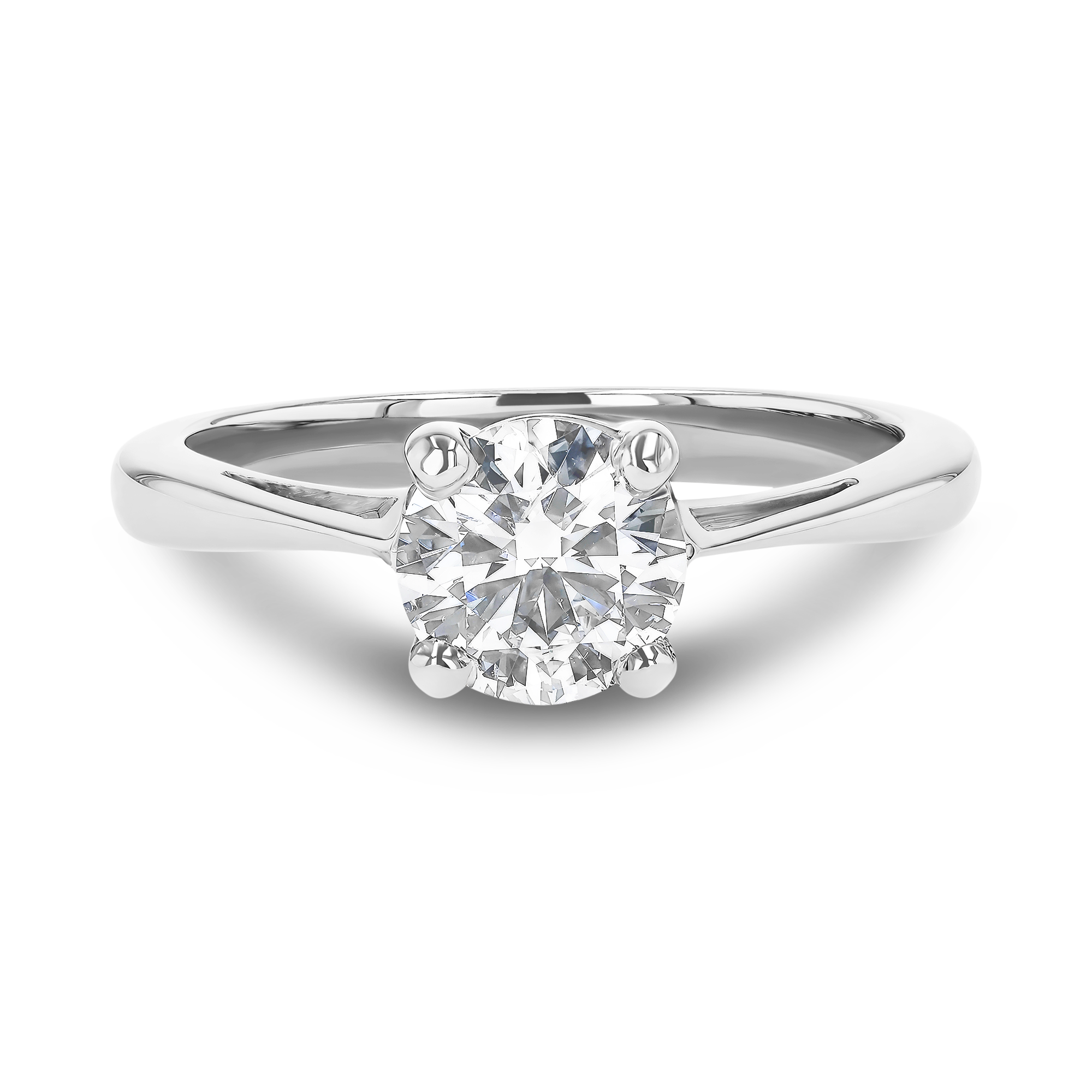 Brilliant Cut 0.86ct Diamond Ring in Platinum Brilliant cut, Claw set_2