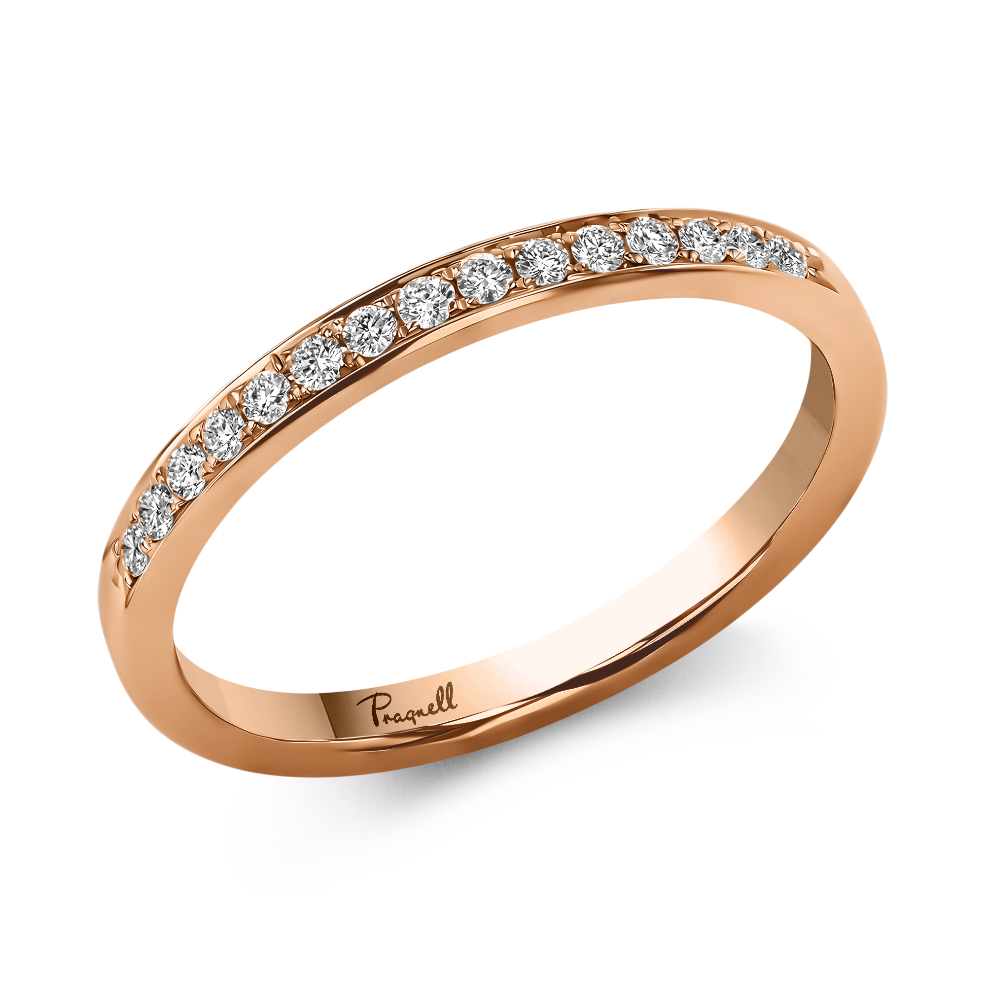 Brilliant Cut Diamond Half Eternity Ring Brilliant Cut, Half Eternity, Thread Set_1