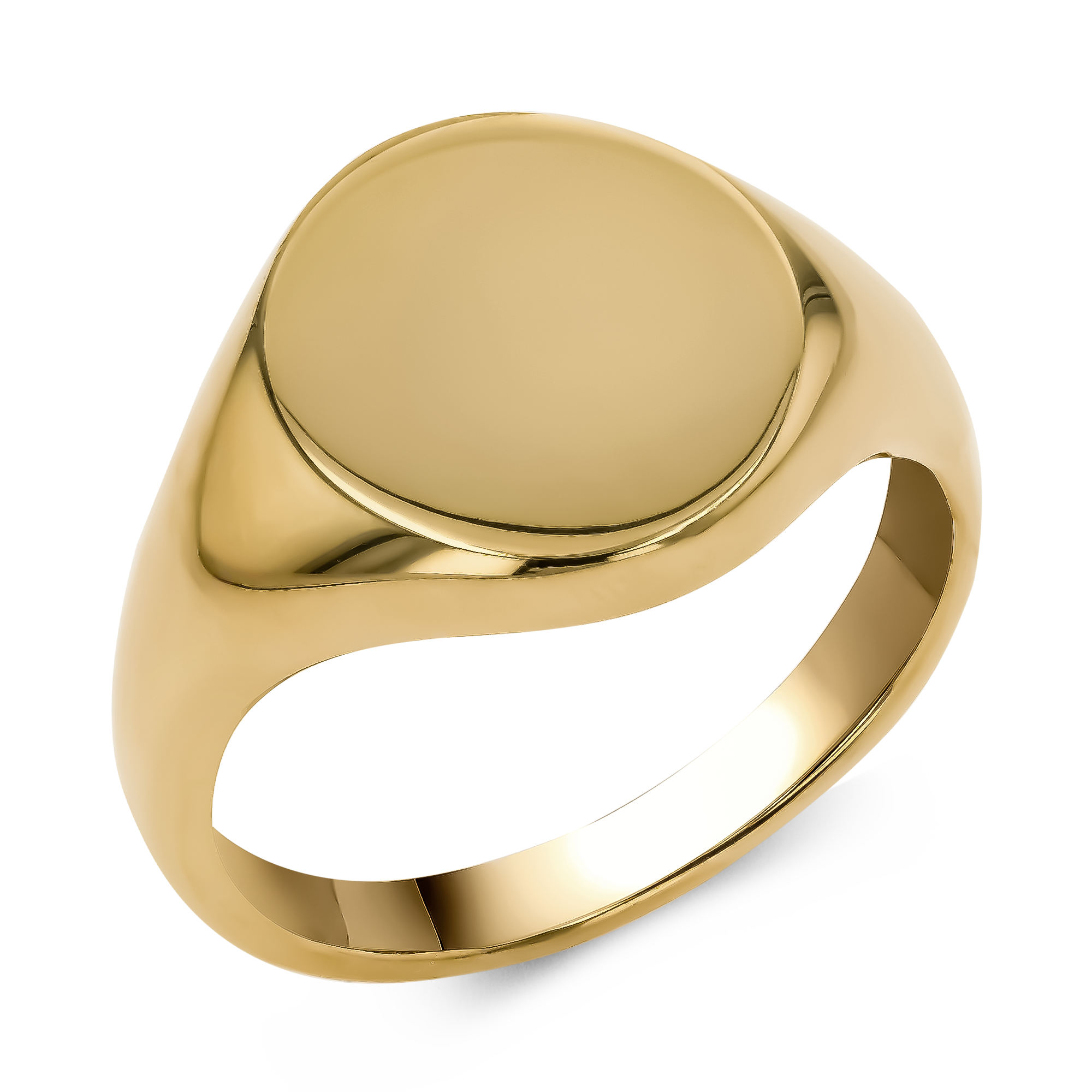 Plain Oval Signet Ring _1