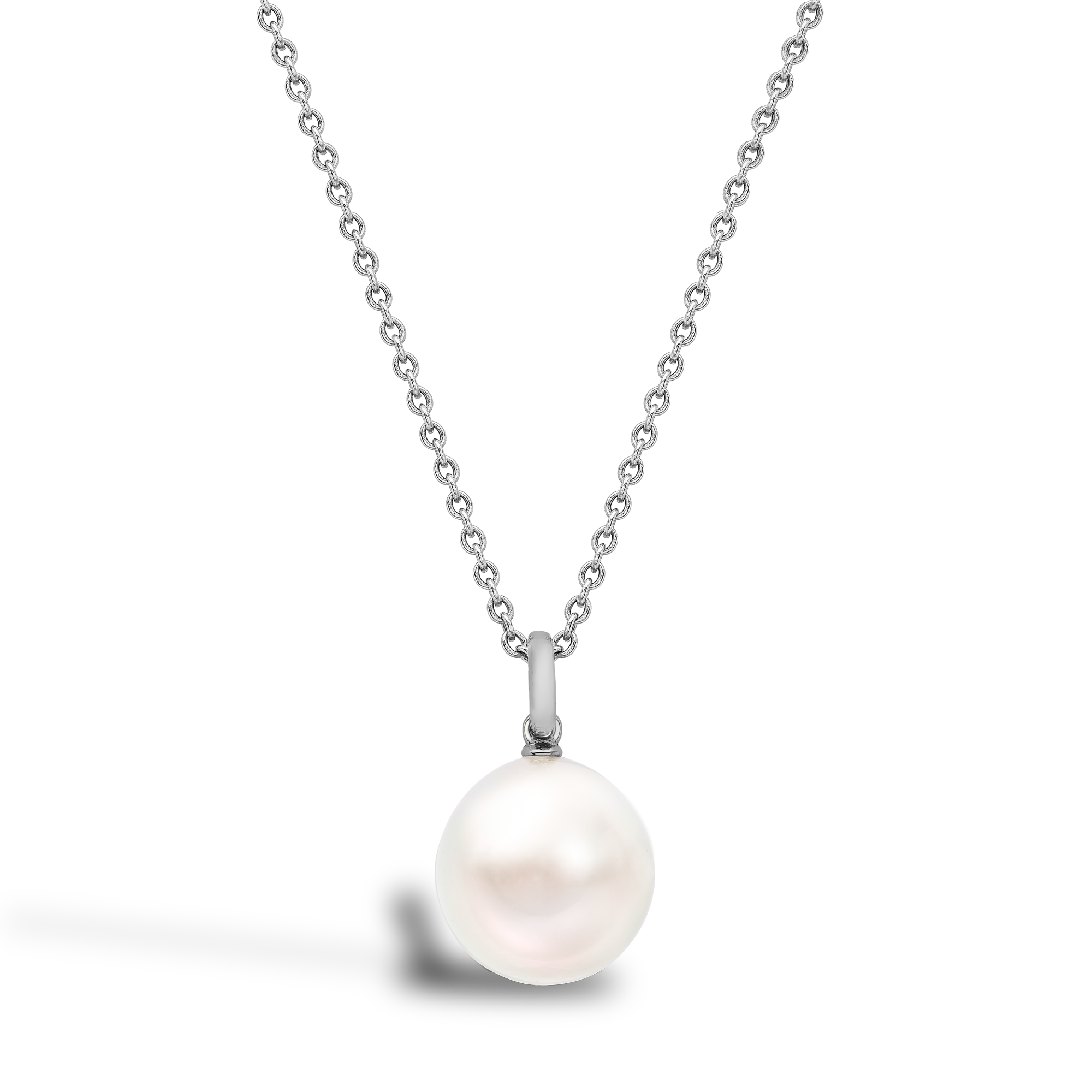 South Sea Pearl and Diamond Pendant Brilliant Cut, Grain Set_1