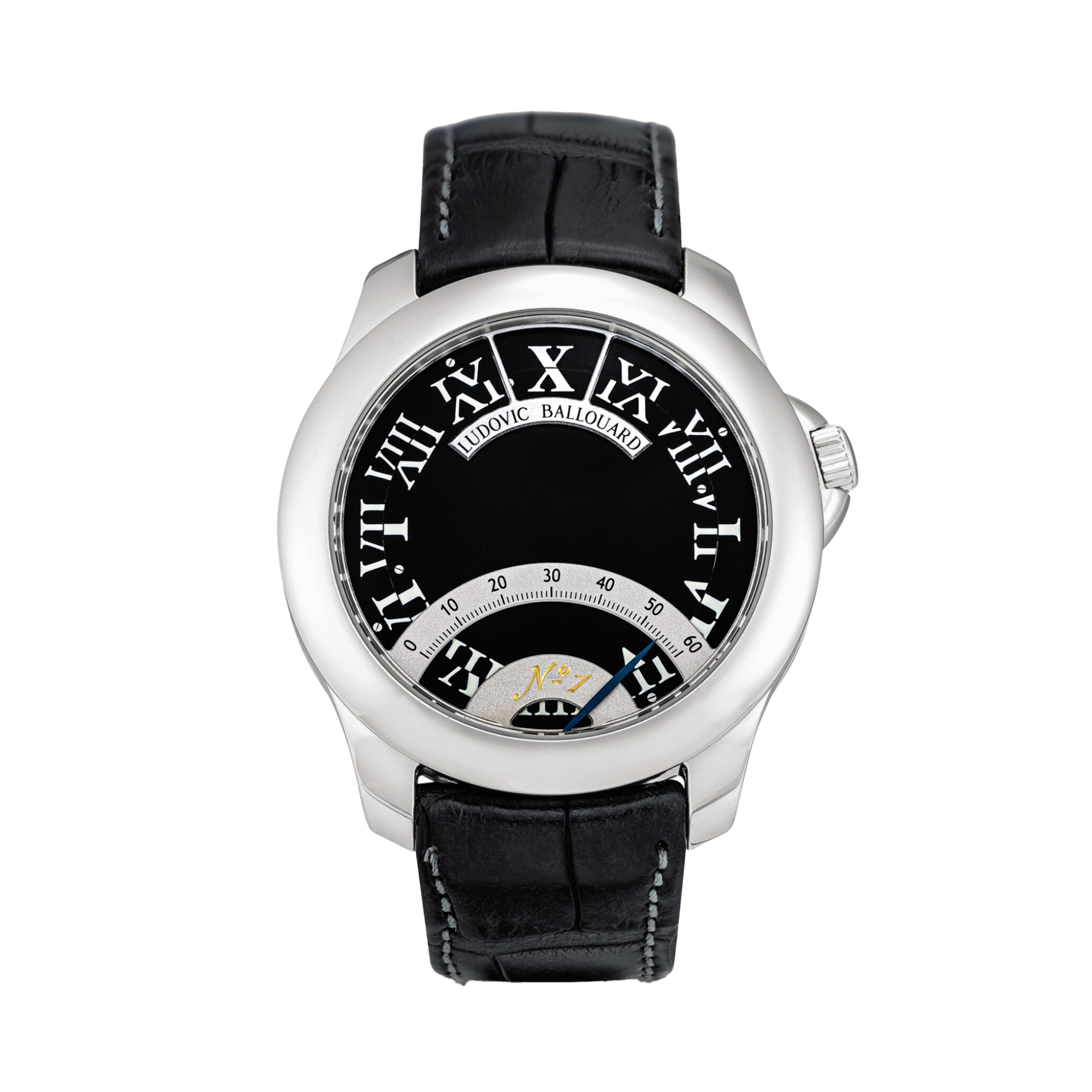 Ludovic Ballouard Half Time 41mm, Black Dial, Roman Numerals_1