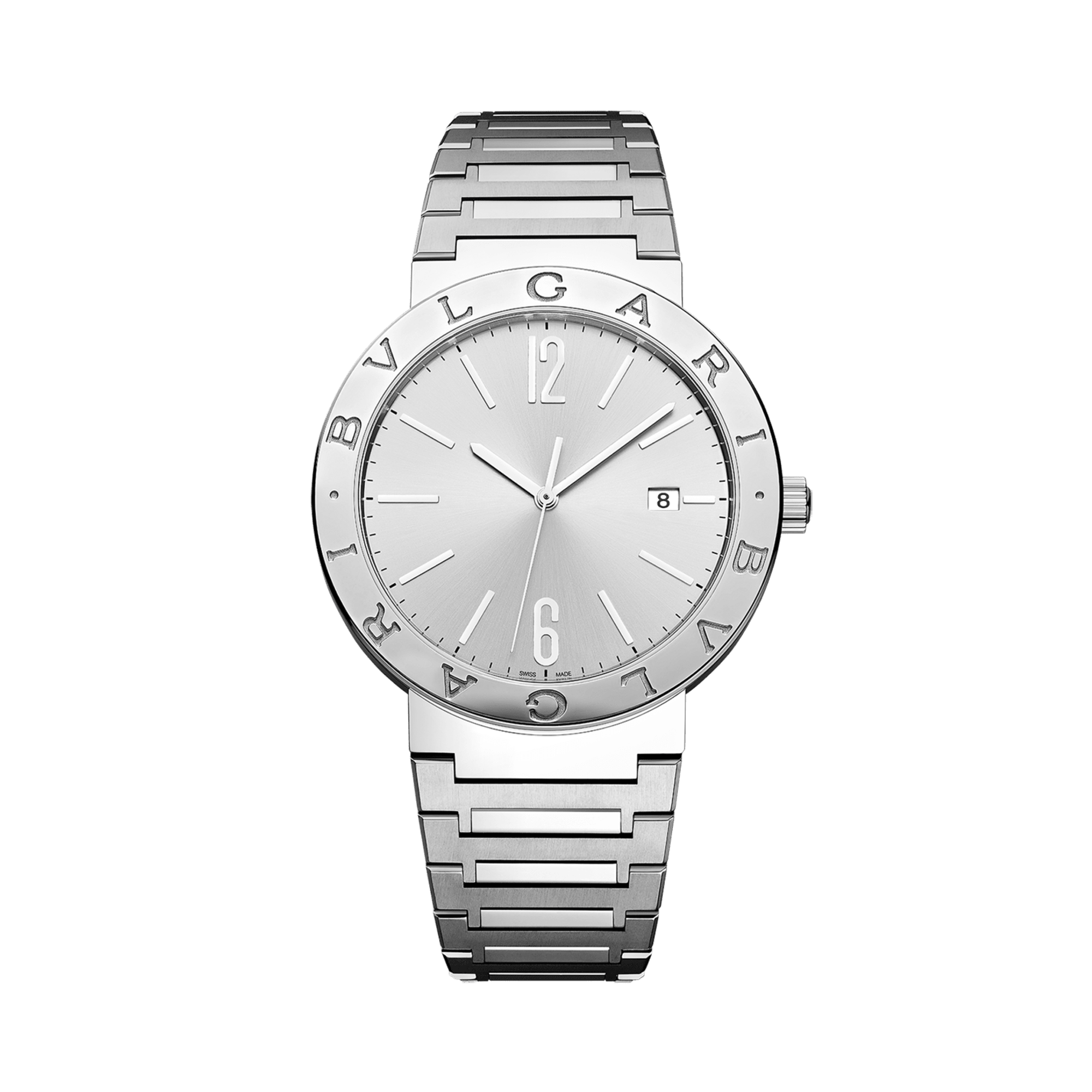 Bvlgari Bvlgari 41mm, Silver Dial, Arabic & Baton Numeral_1