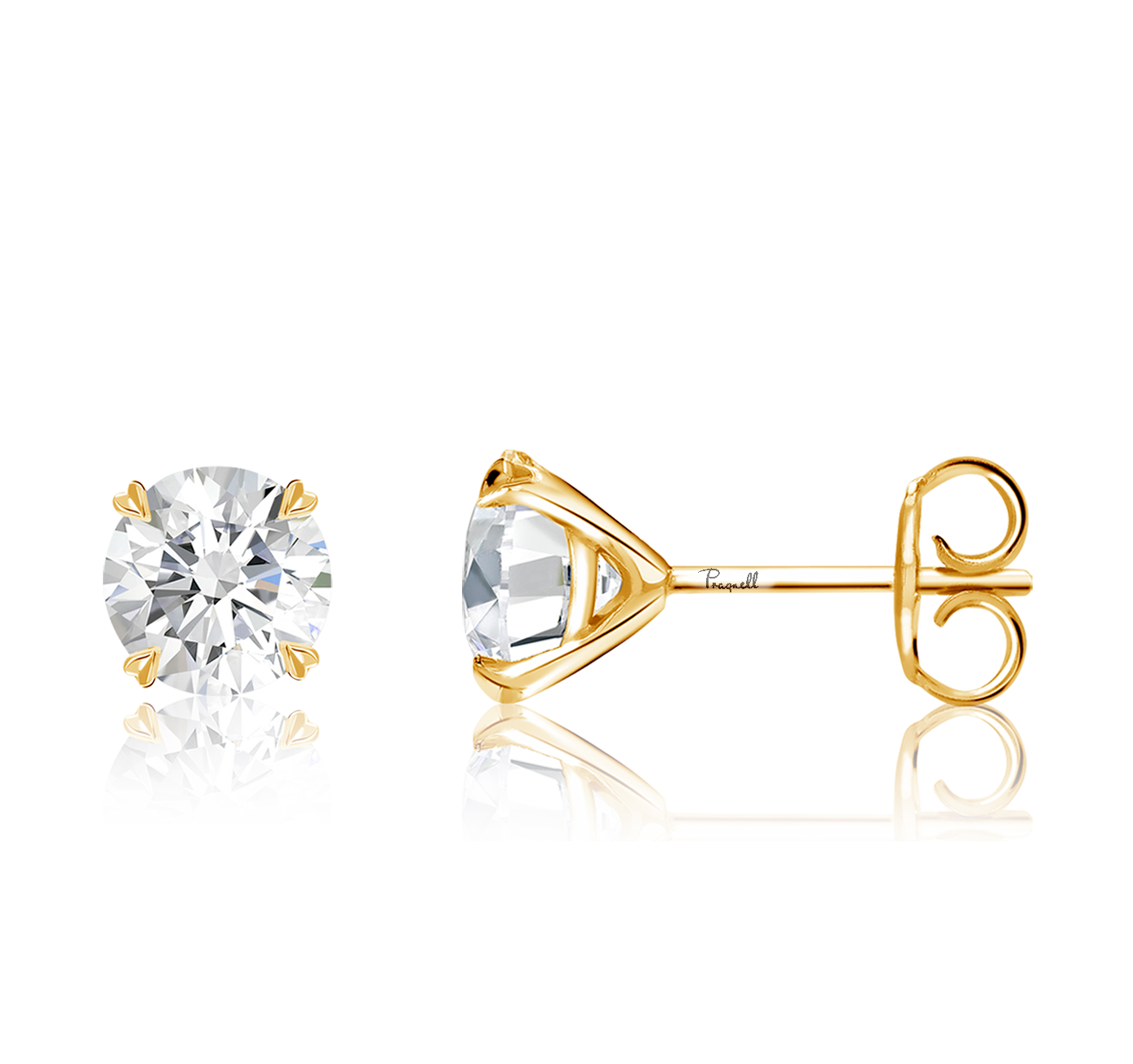 Windsor 1.10ct Diamond Stud Earrings Brilliant cut, Claw set_2