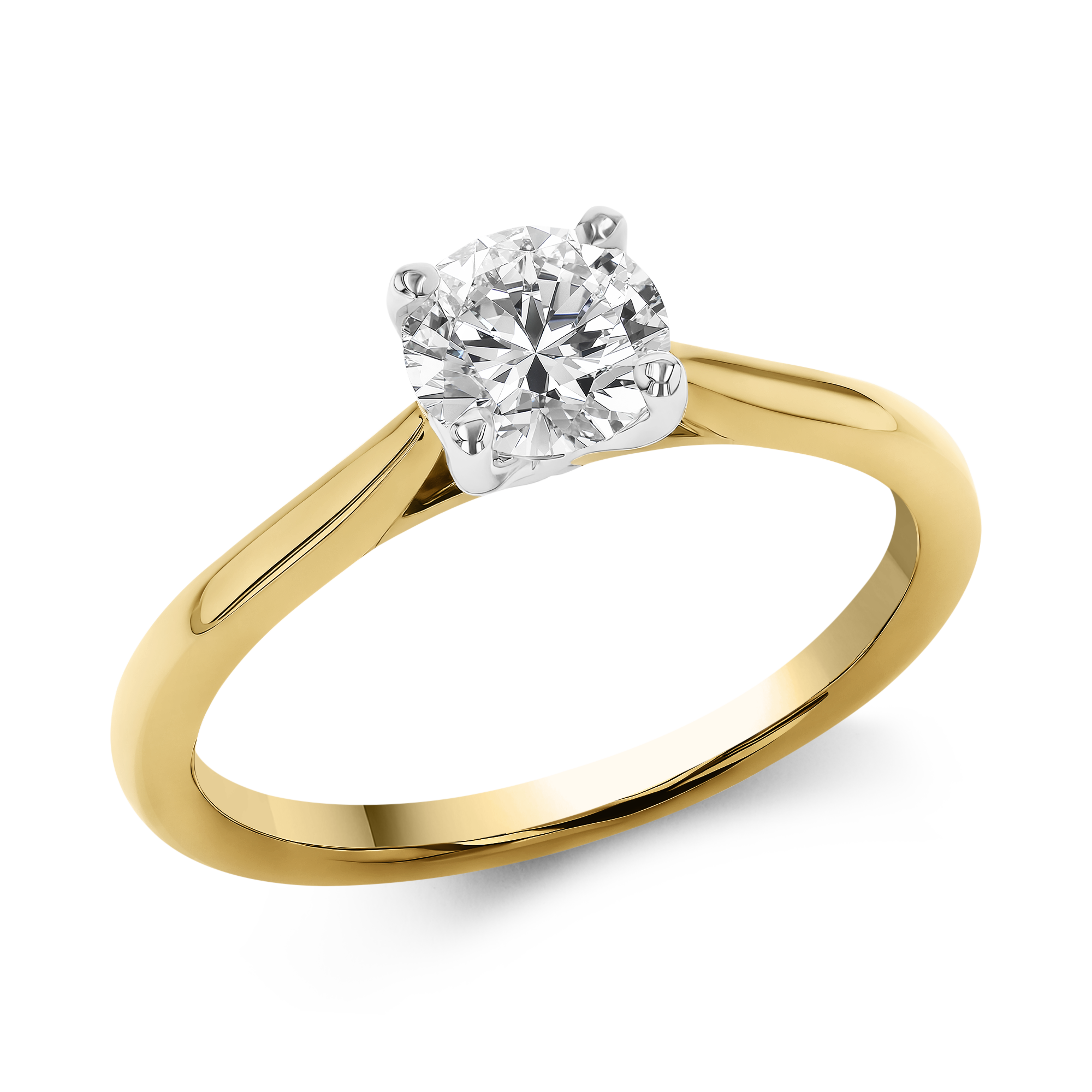 0.70CT Diamond Solitaire Ring Brilliant Cut, Solitaire, Four Claw Set_1