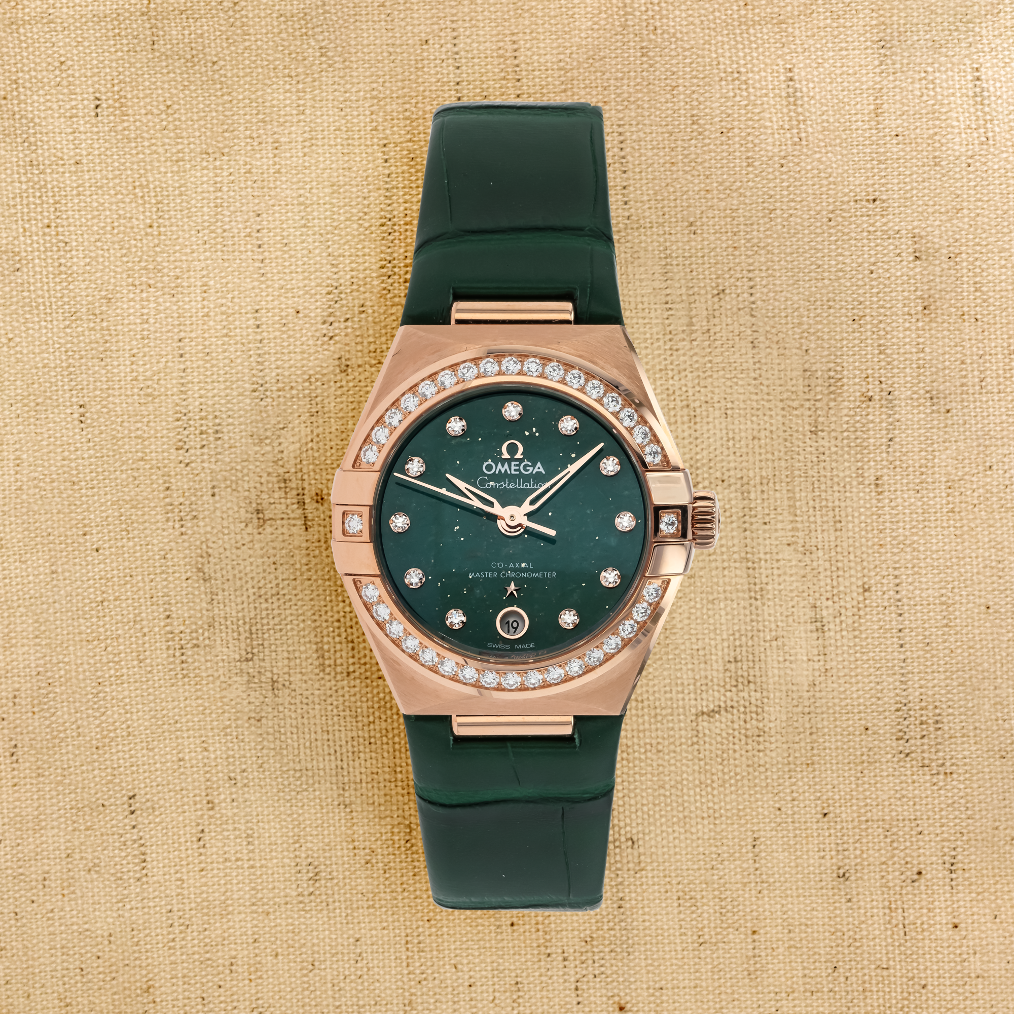 OMEGA Constellation 29mm, Green Dial, Diamond Numerals_1