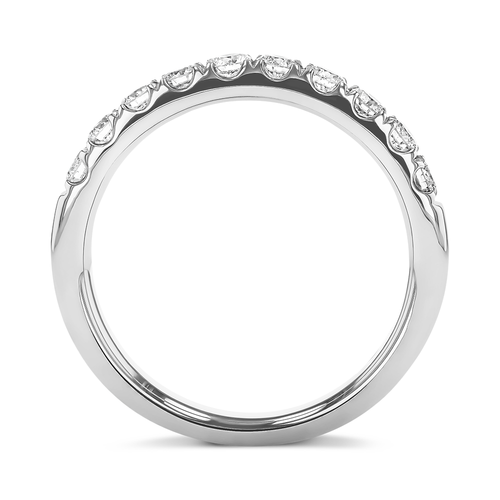 Celestial 0.53ct Diamond Half Eternity Ring Brilliant Cut, Micro Pavé Set_3