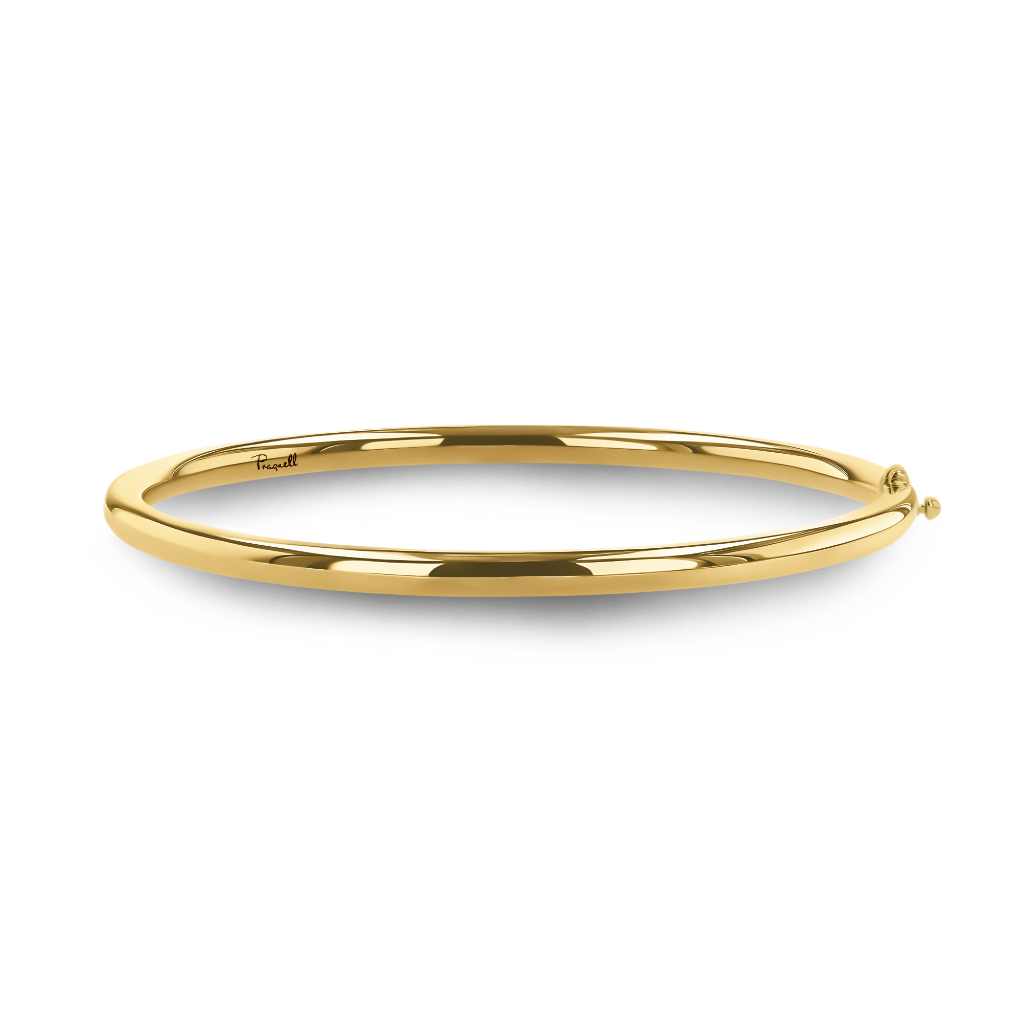 Plain Polished 4mm Round Edge Bangle _1