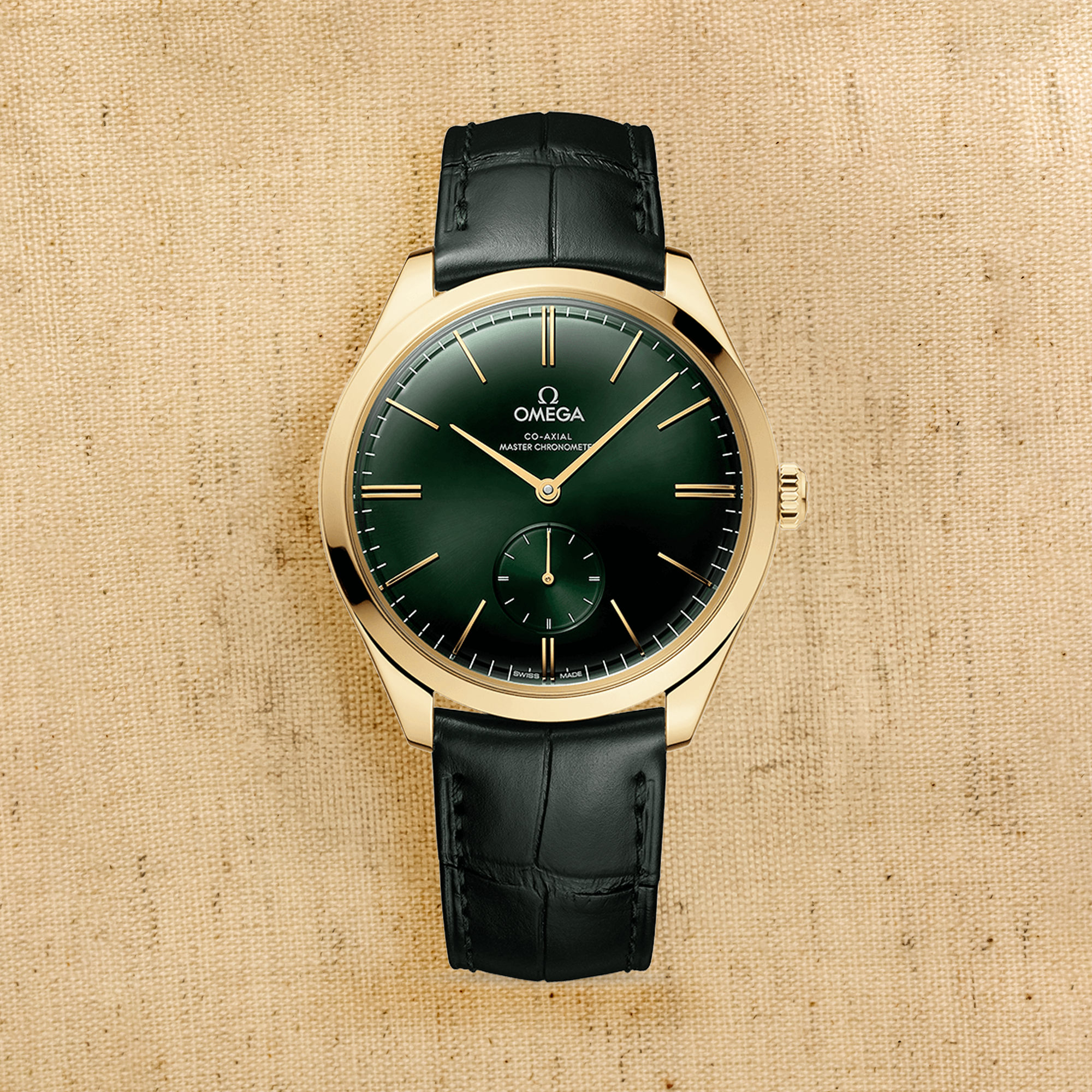 OMEGA De Ville Trésor Small Seconds 40mm, Green Dial, Baton Numerals_1