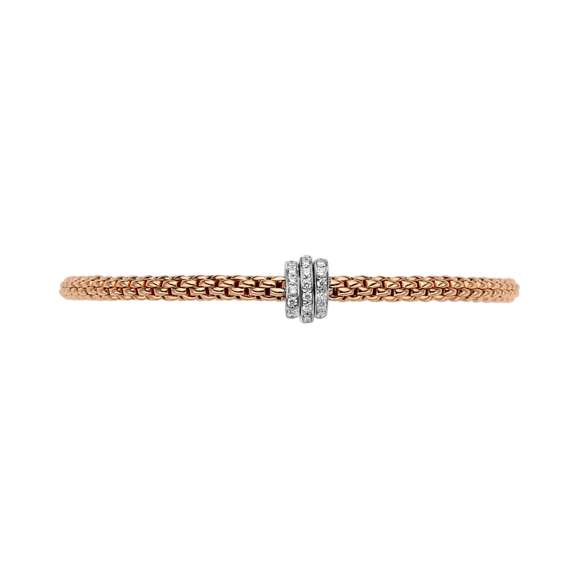 Fope Prima Flex'It Diamond Bracelet Round Brilliant Cut, Pave Set_3