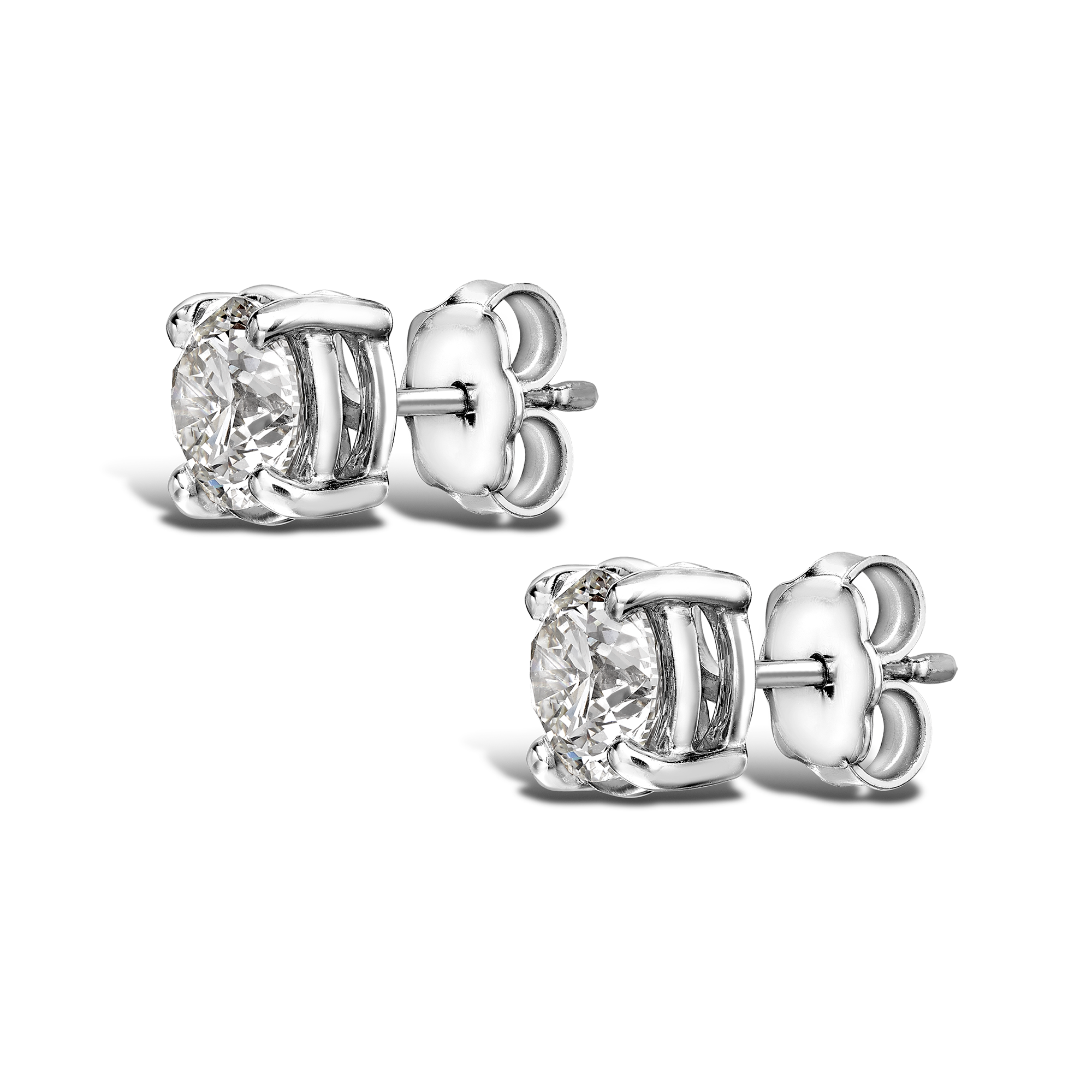 Diamond Stud Earrings Brilliant cut, Claw set_2