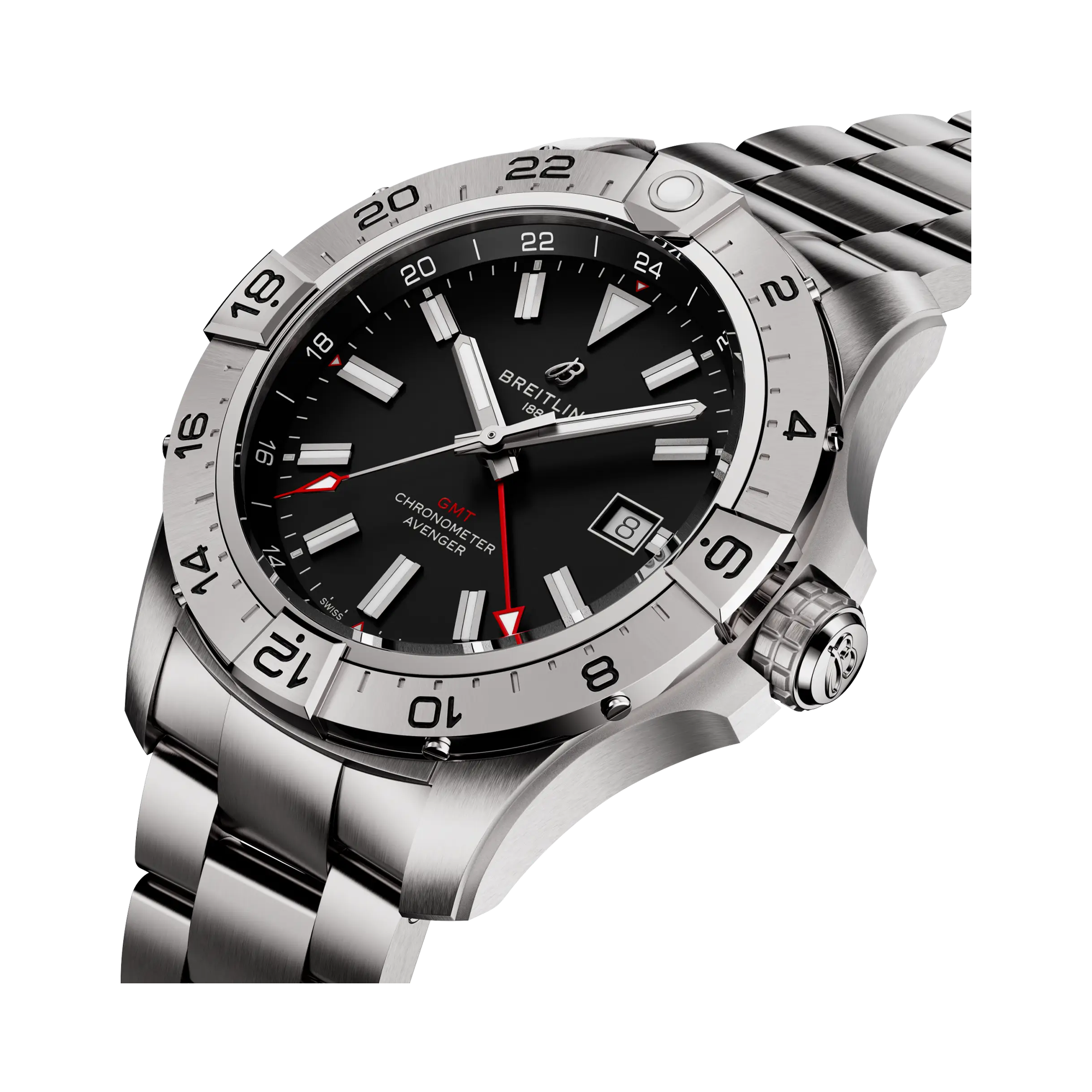 Breitling Avenger Automatic GMT 44 44mm, Black Dial, Baton Numeral_2