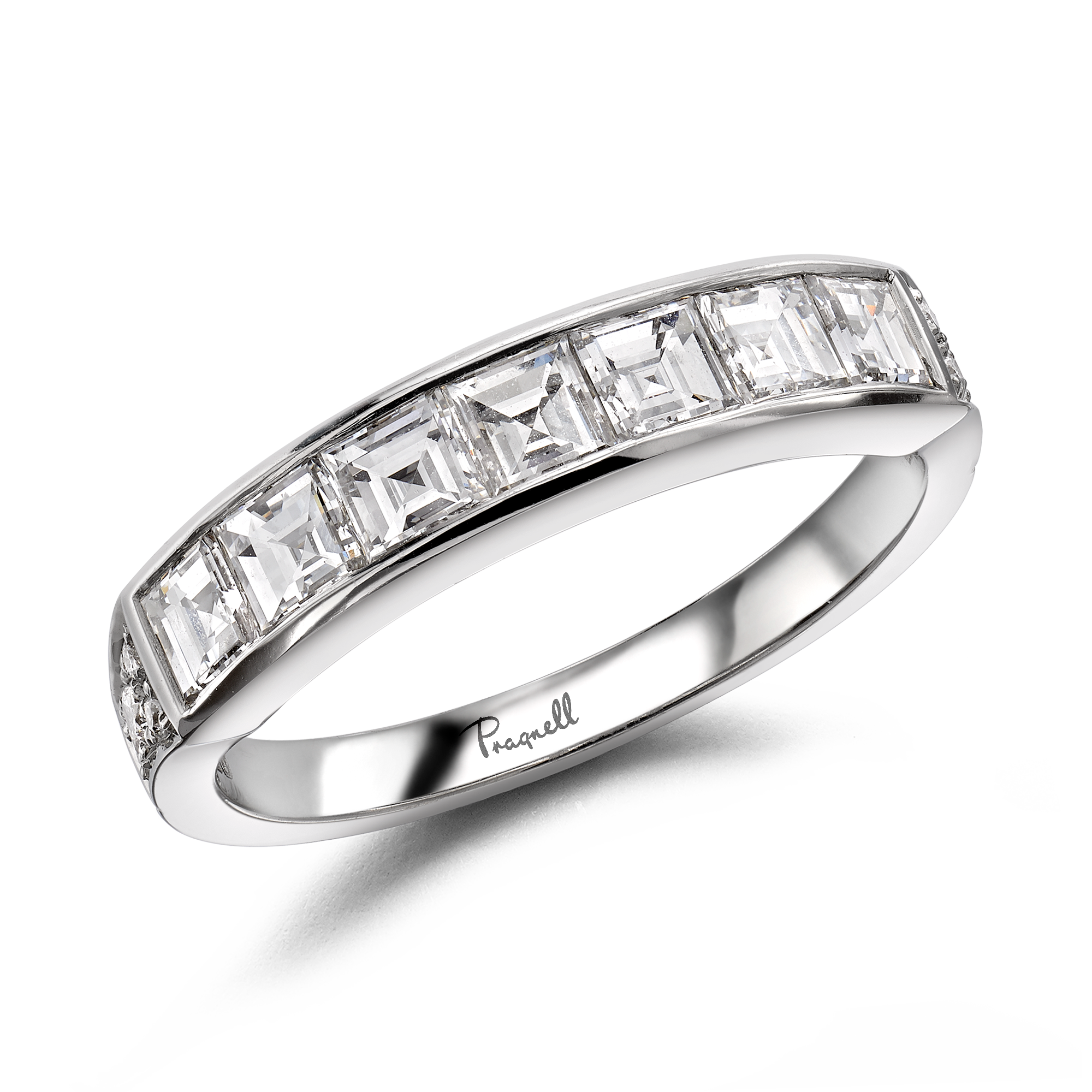 Antrobus 1.22ct Diamond Half Eternity Ring Carré Cut, Channel Set_1