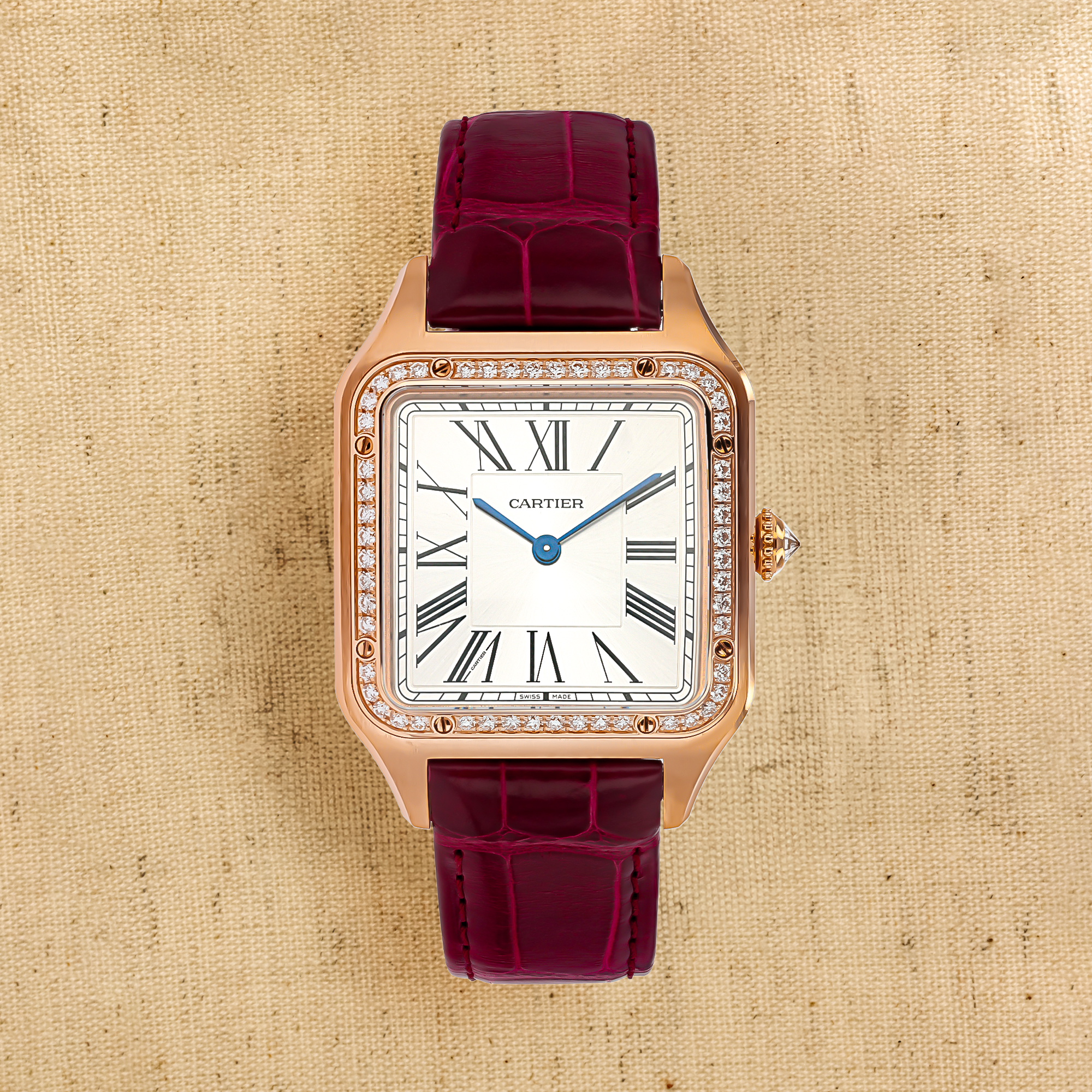 Cartier santos dumont discount diamond