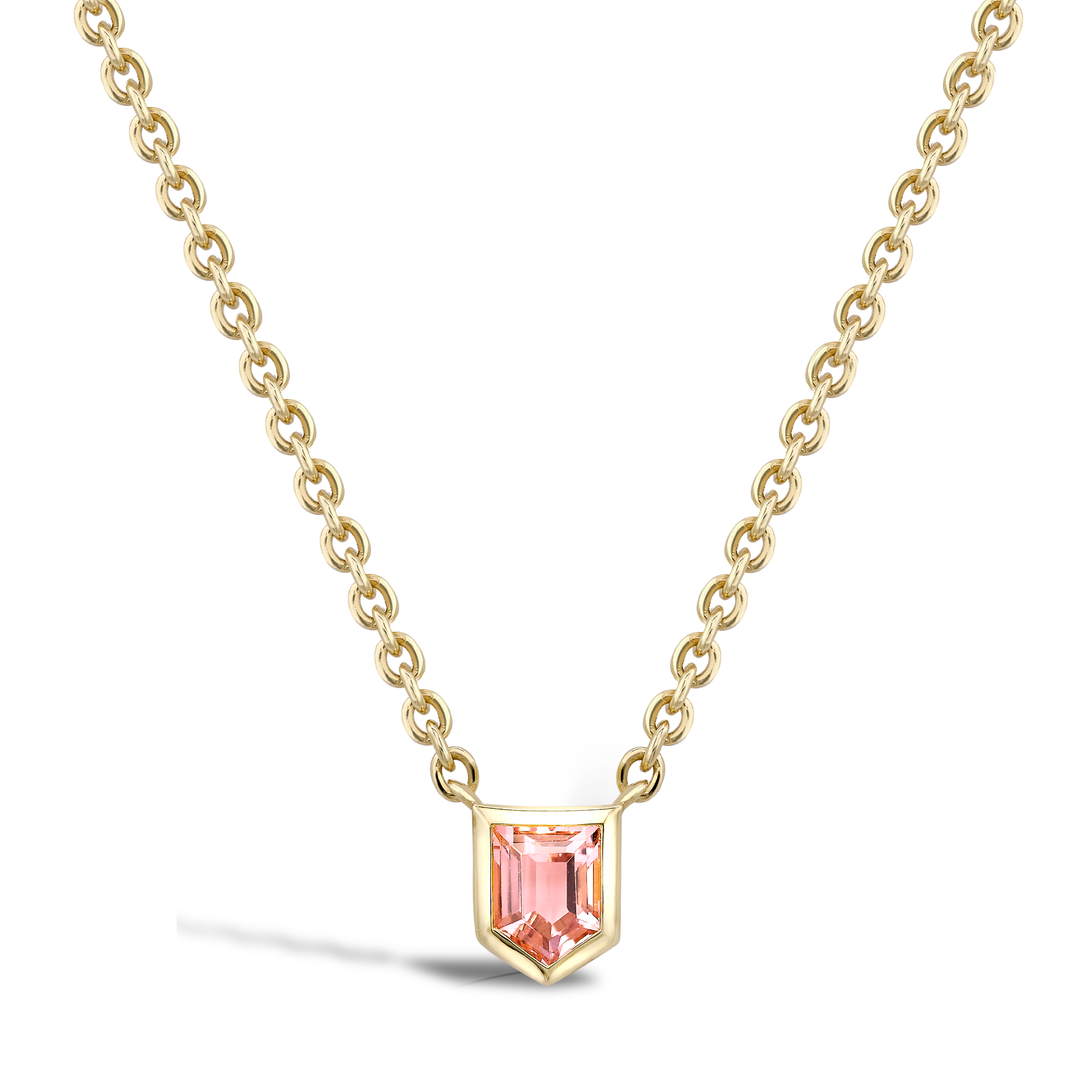 Lady Garden Pink Tourmaline Pendant Rubover setting_1