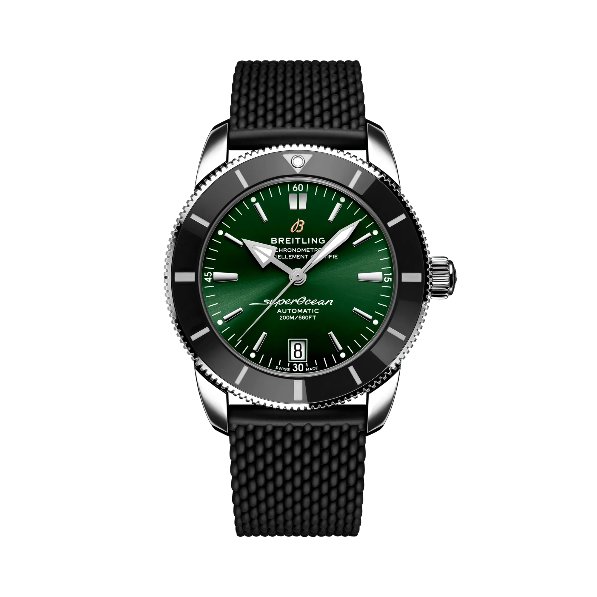 Breitling Superocean 42mm, Green Dial, Baton Numerals_1