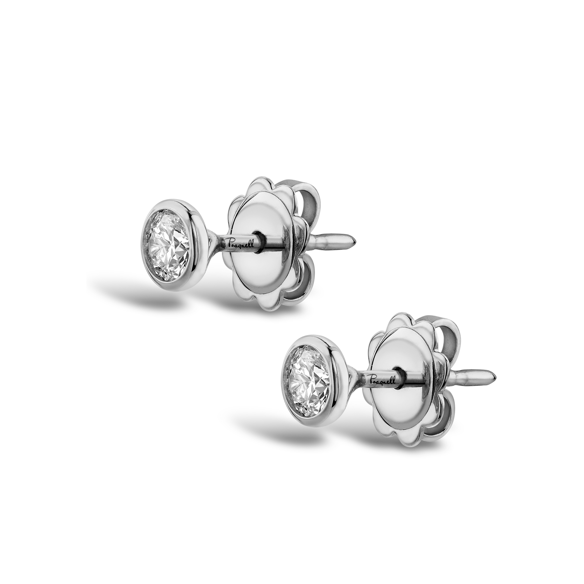 Sundance Diamond Stud Earrings Brilliant Cut, Rubover Set_2