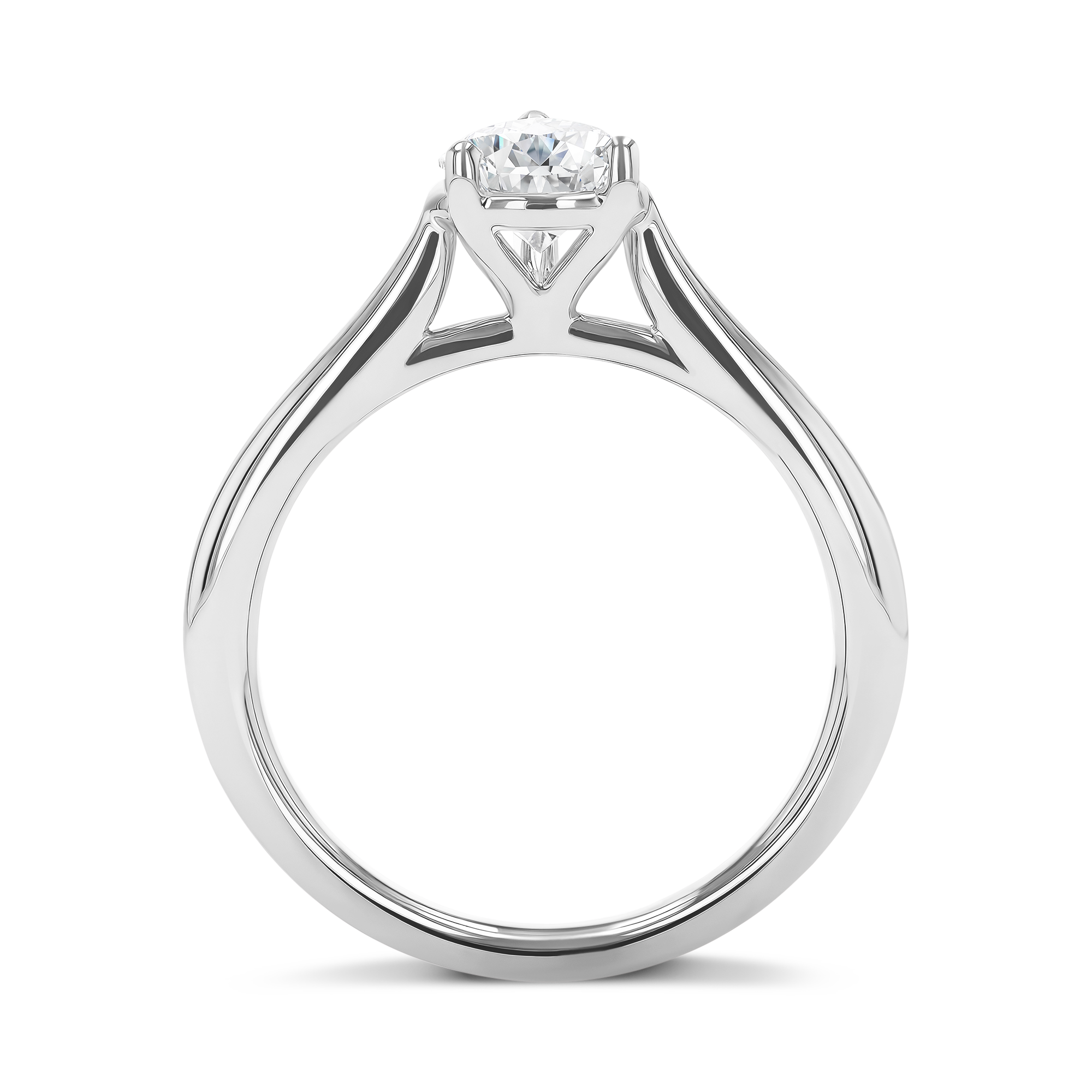 1.20CT Diamond Solitaire Ring Pear Cut, Solitaire, Three Claw Set_3