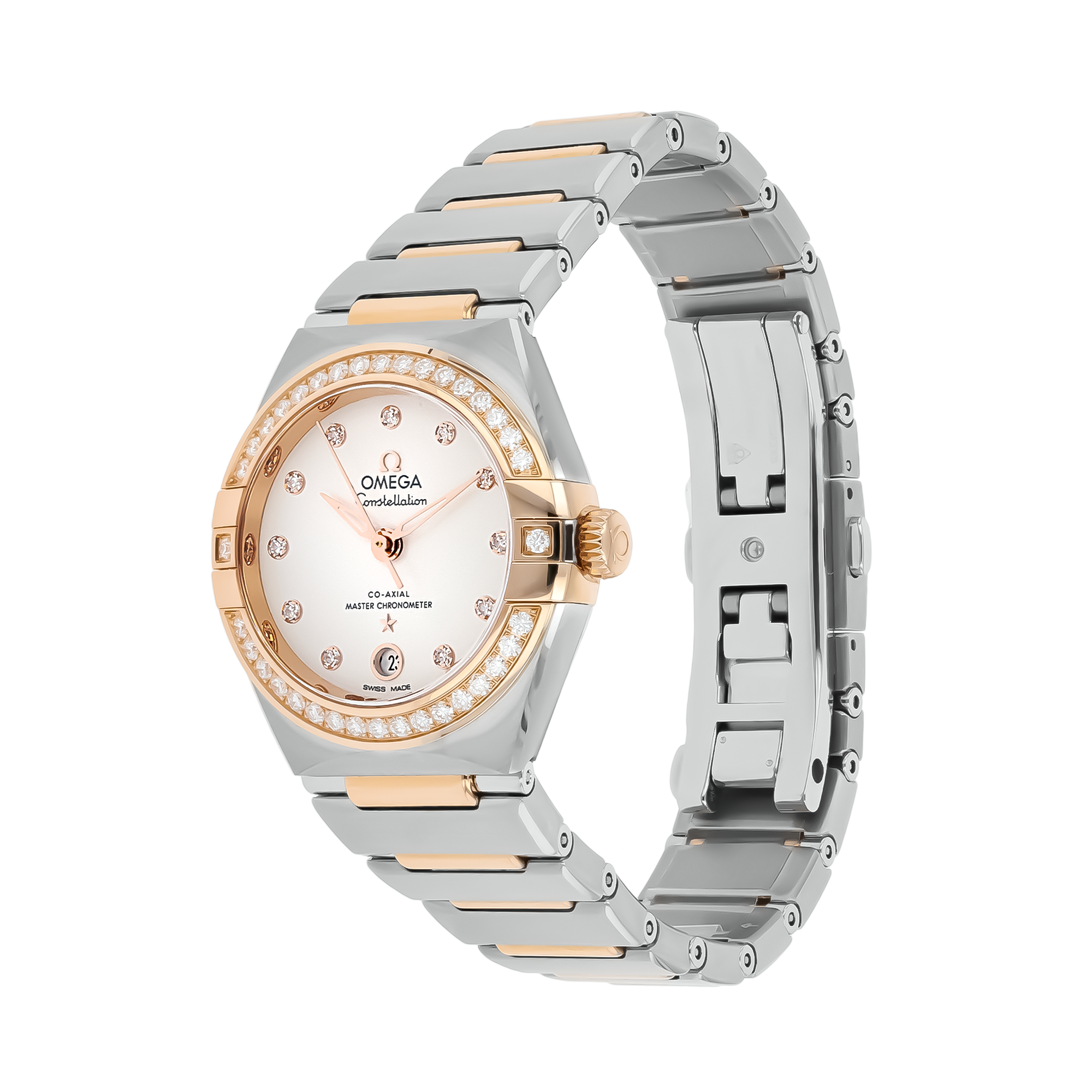 OMEGA Constellation 29mm, Silver Dial, Diamond Set Numerals_2