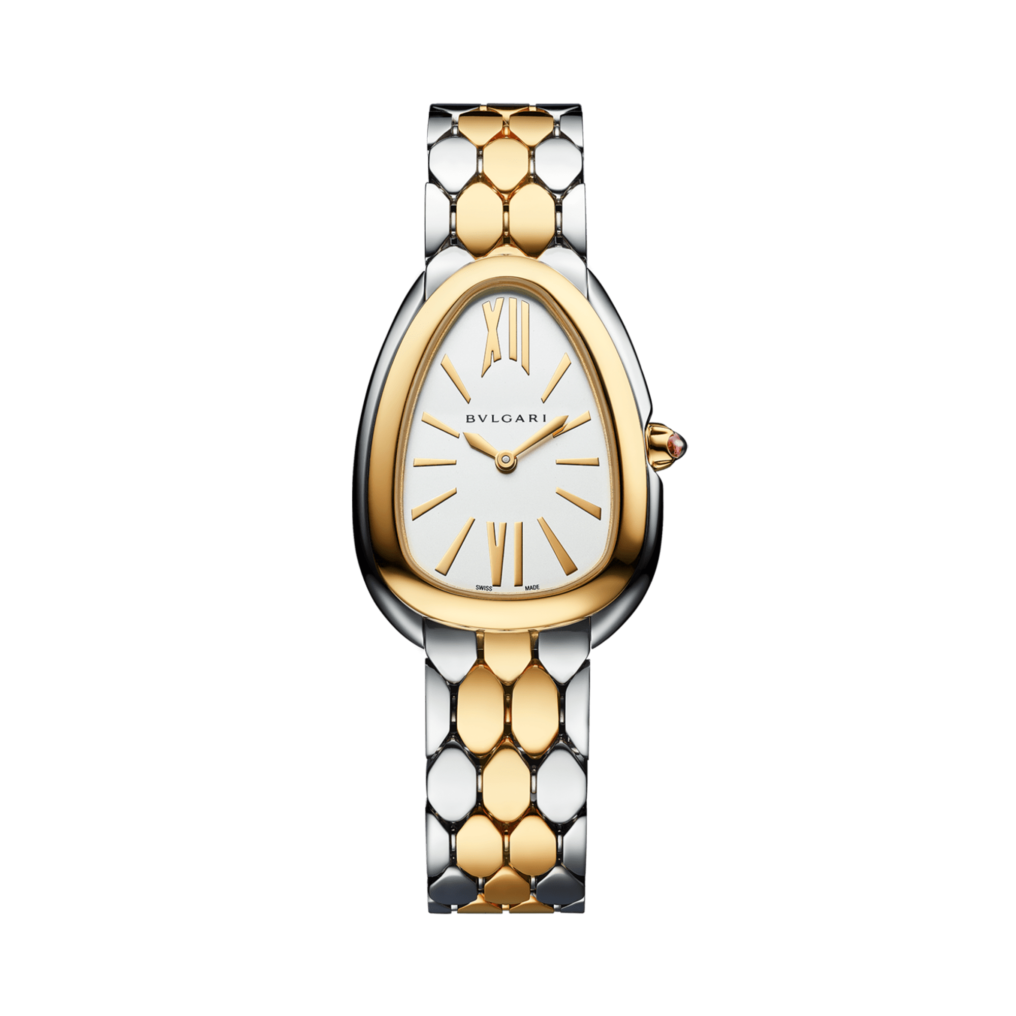 Bvlgari Serpenti Seduttori 33mm, White Dial, Baton & Roman Numeral_1