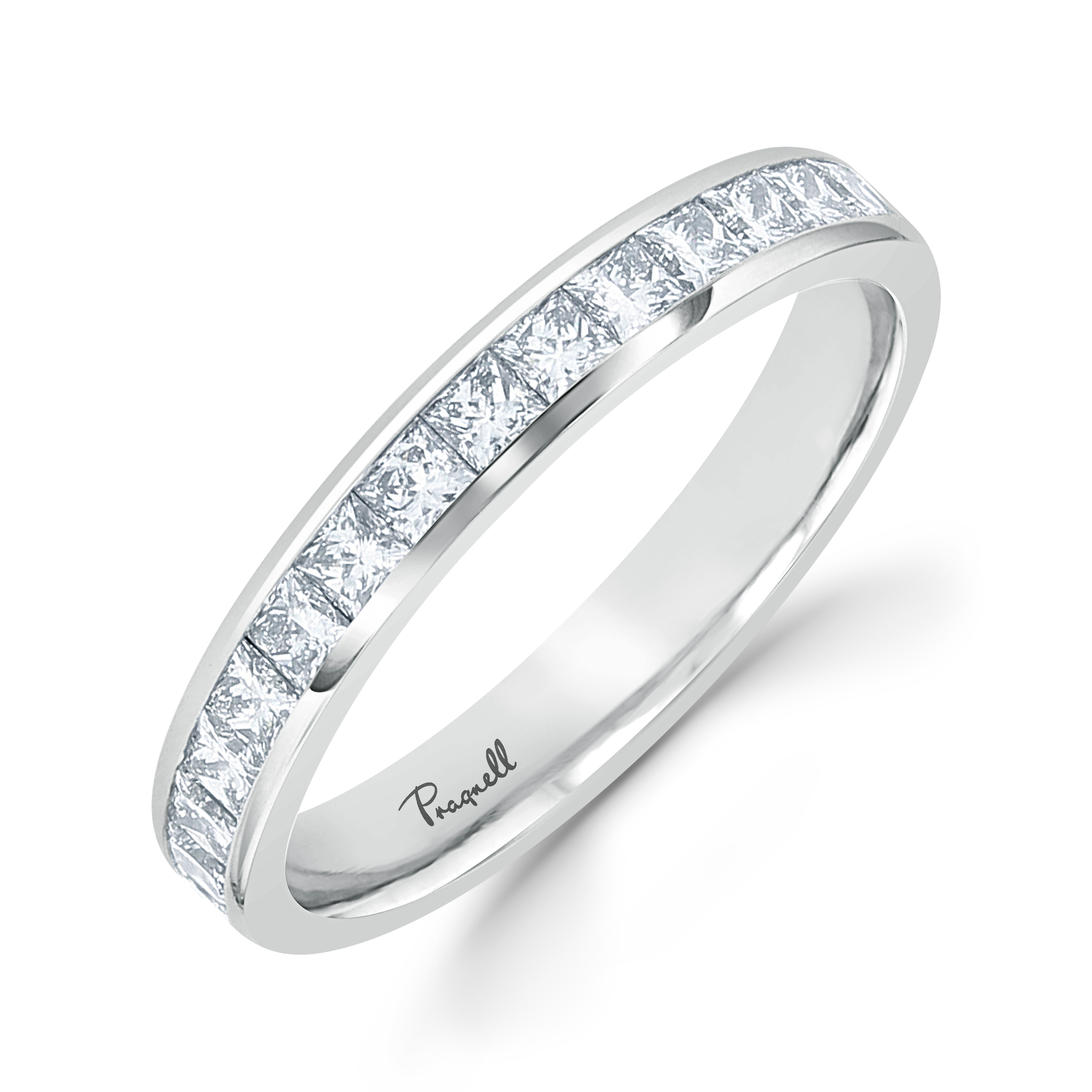 Classic 1.60ct Diamond Eternity Ring Princess Cut, Channel Set_1