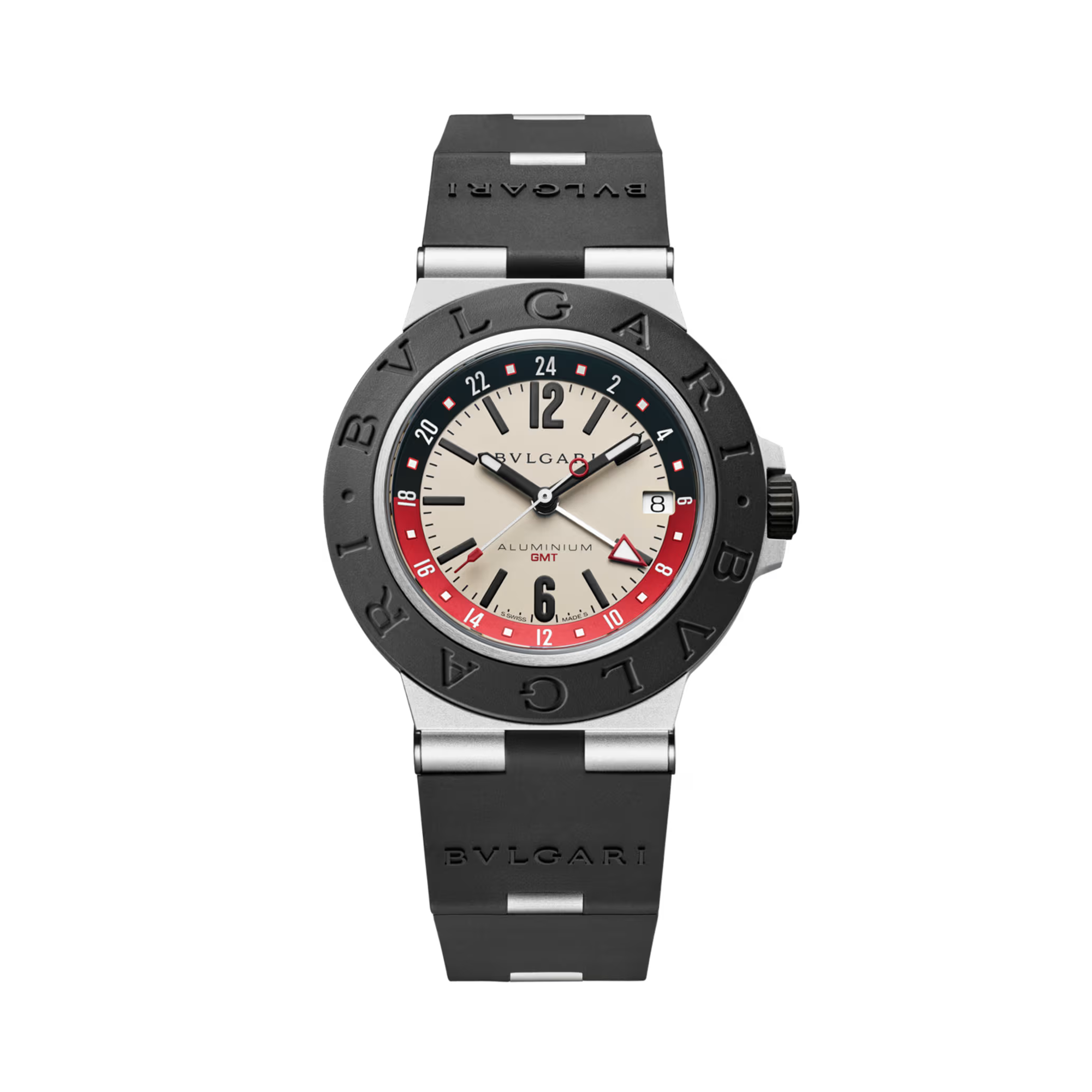 Bvlgari Aluminium 40mm, White Dial, Arabic/Baton Numerals_1