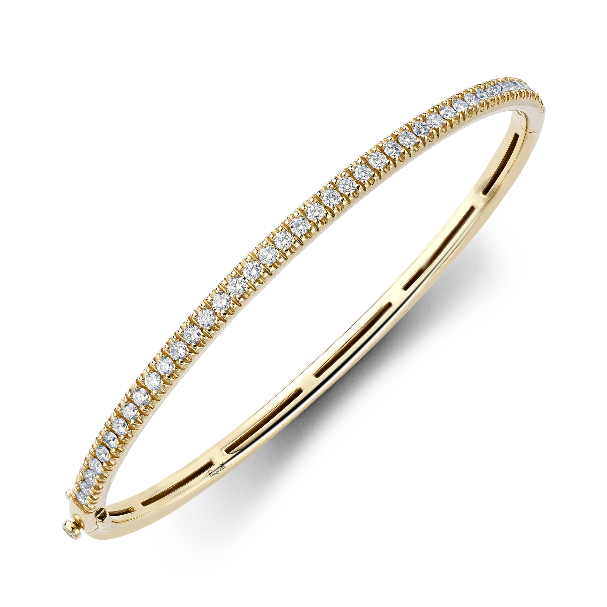 Diamond Half Hoop Bangle Brilliant cut, Claw set_2