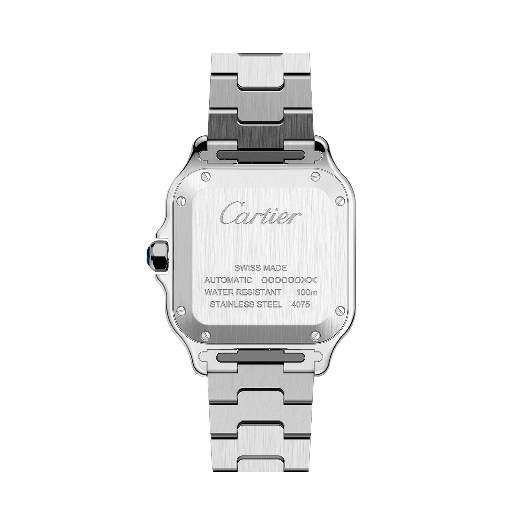 Cartier Santos de Cartier 35.1mm, White Dial, Roman Numerals_2