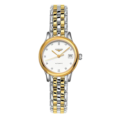 Longines Flagship L4.274.3.27.7 Watch 26mm Mother of Pearl Dial