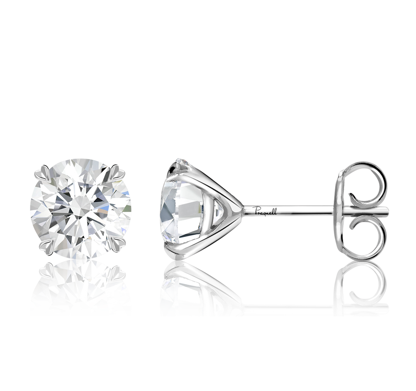 Windsor 5.03ct Diamond Stud Earrings Brilliant cut, Claw set_2