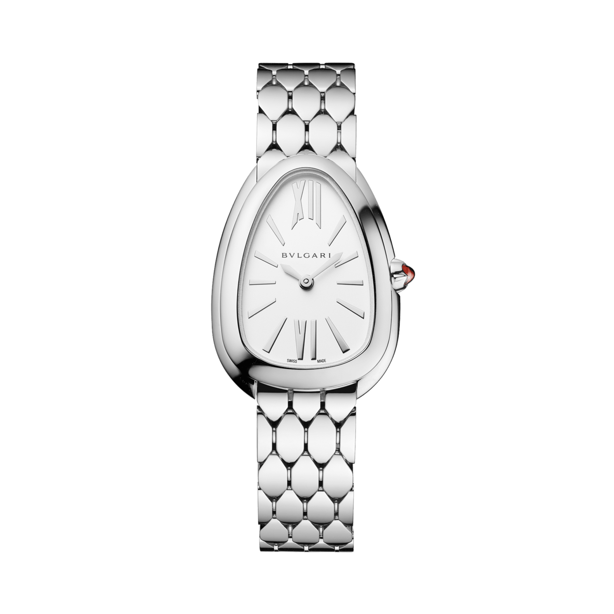 Bvlgari Serpenti Seduttori 33mm, Silver Dial, Roman & Baton Numeral_1