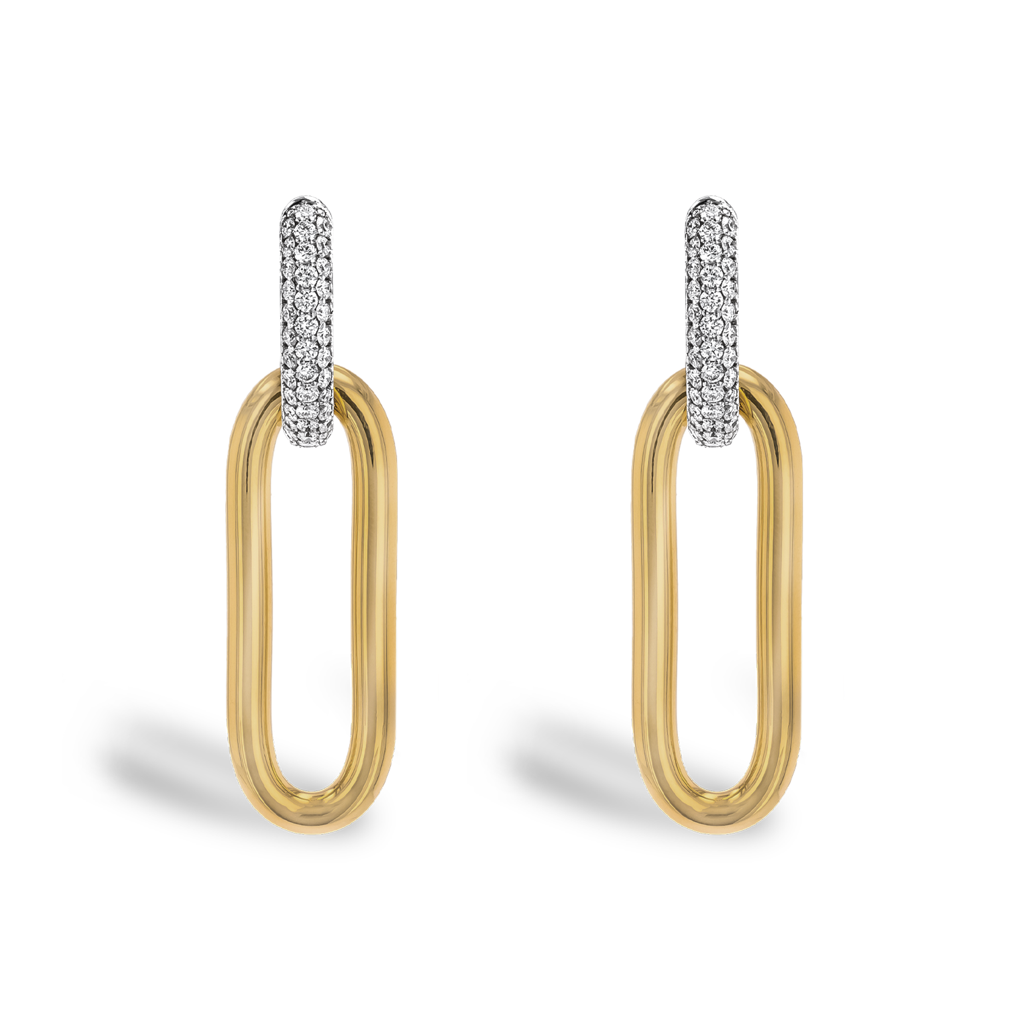 Havana Diamond Drop Earrings Brilliant Cut, Pave Set_2