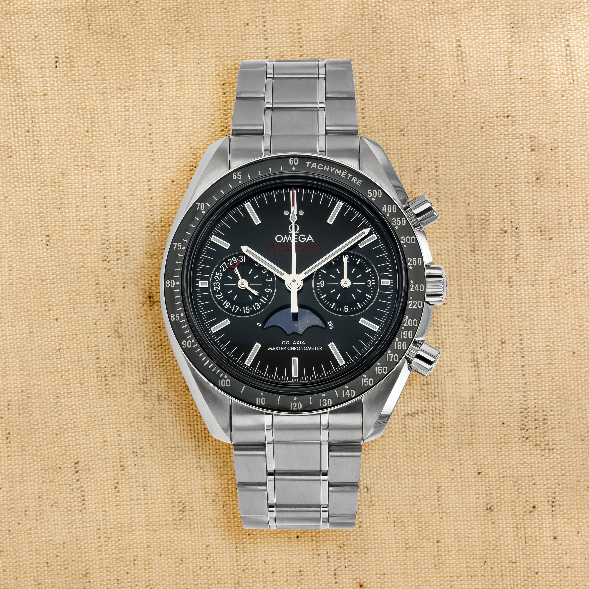 OMEGA Speedmaster Moonphase 44.25mm, Black Dial, Baton Numerals_1