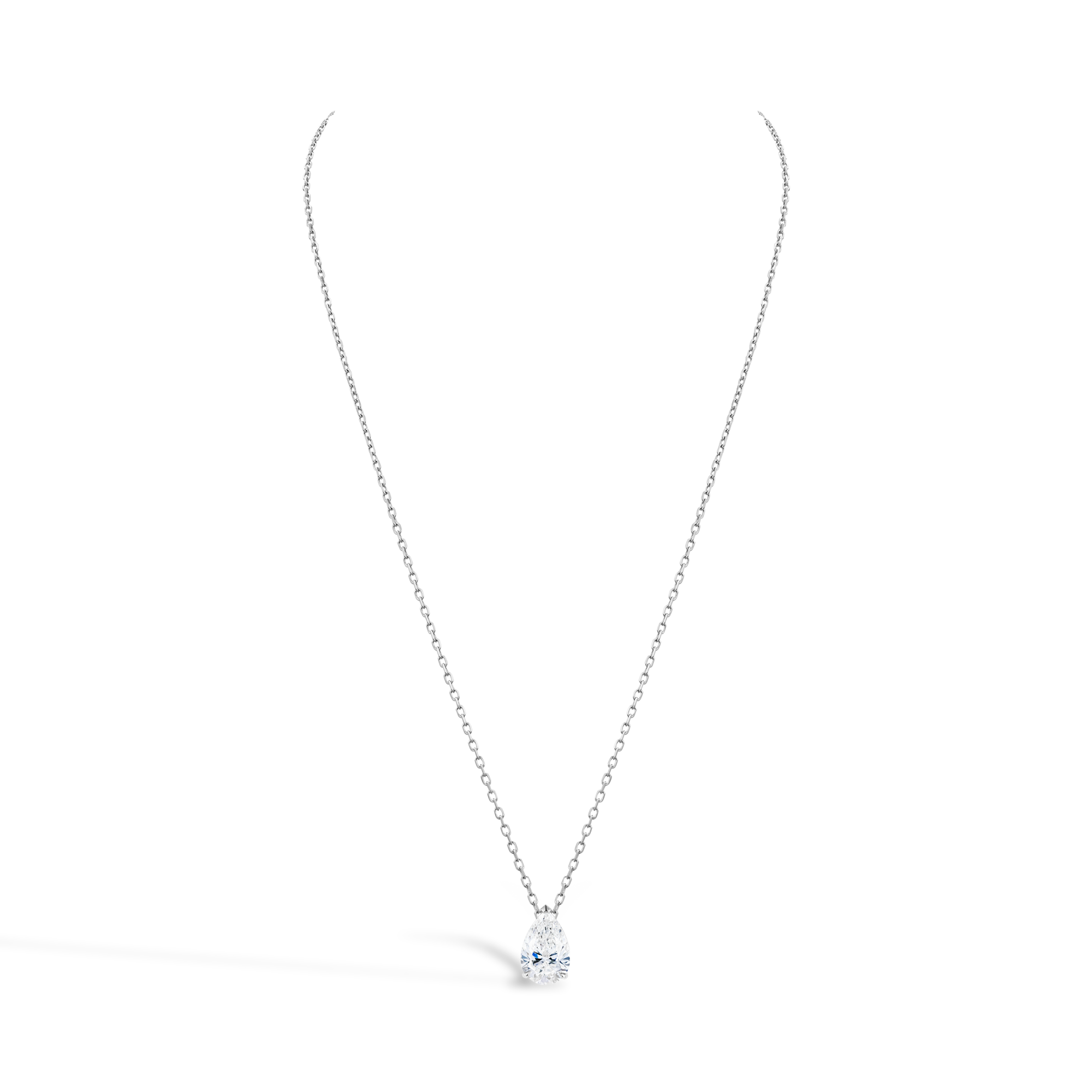 Pear Shaped Diamond Pendant Pear Shaped, Claw Set_2