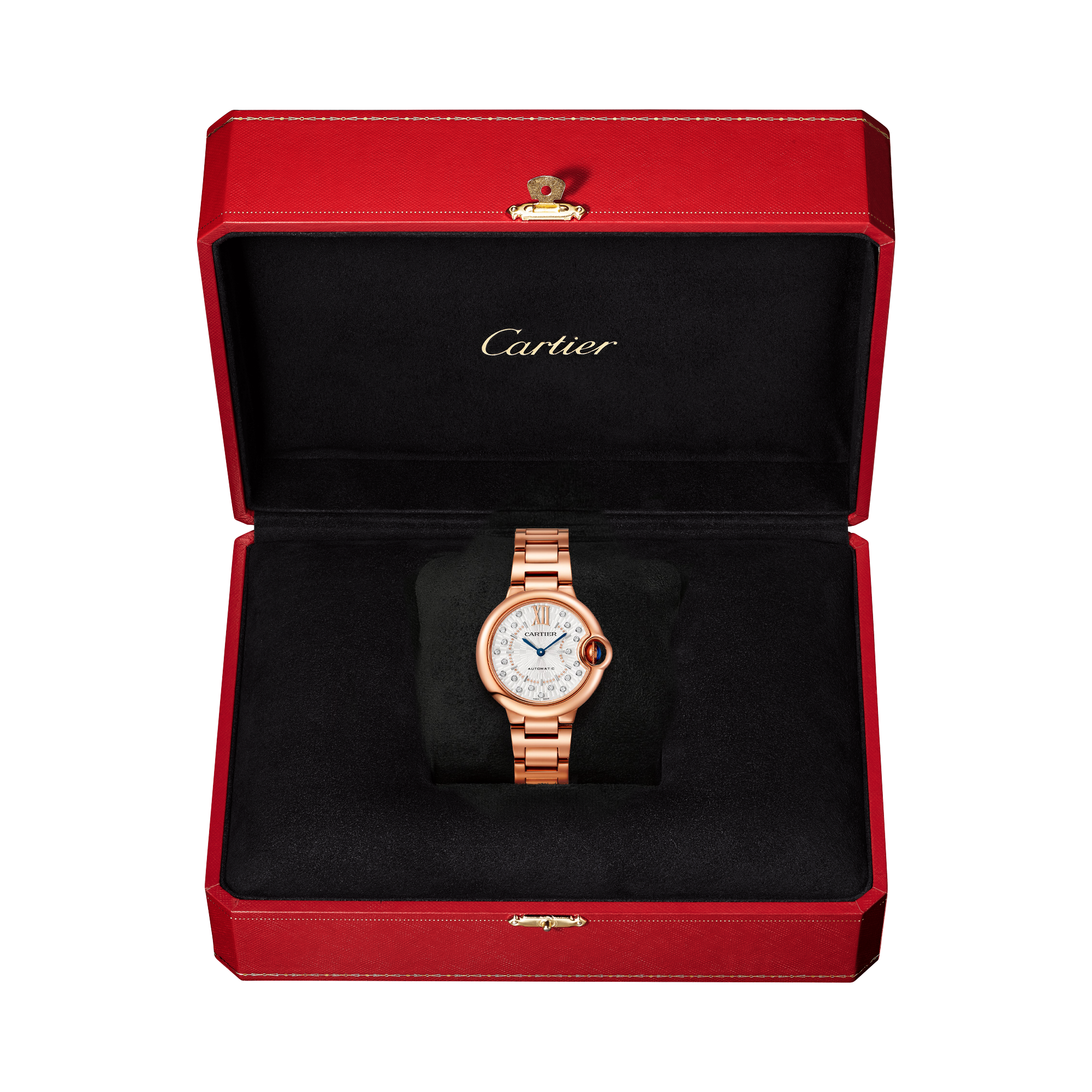 Cartier Ballon Bleu de Cartier 33mm, Mother of Pearl Dial, Diamond Numerals_5