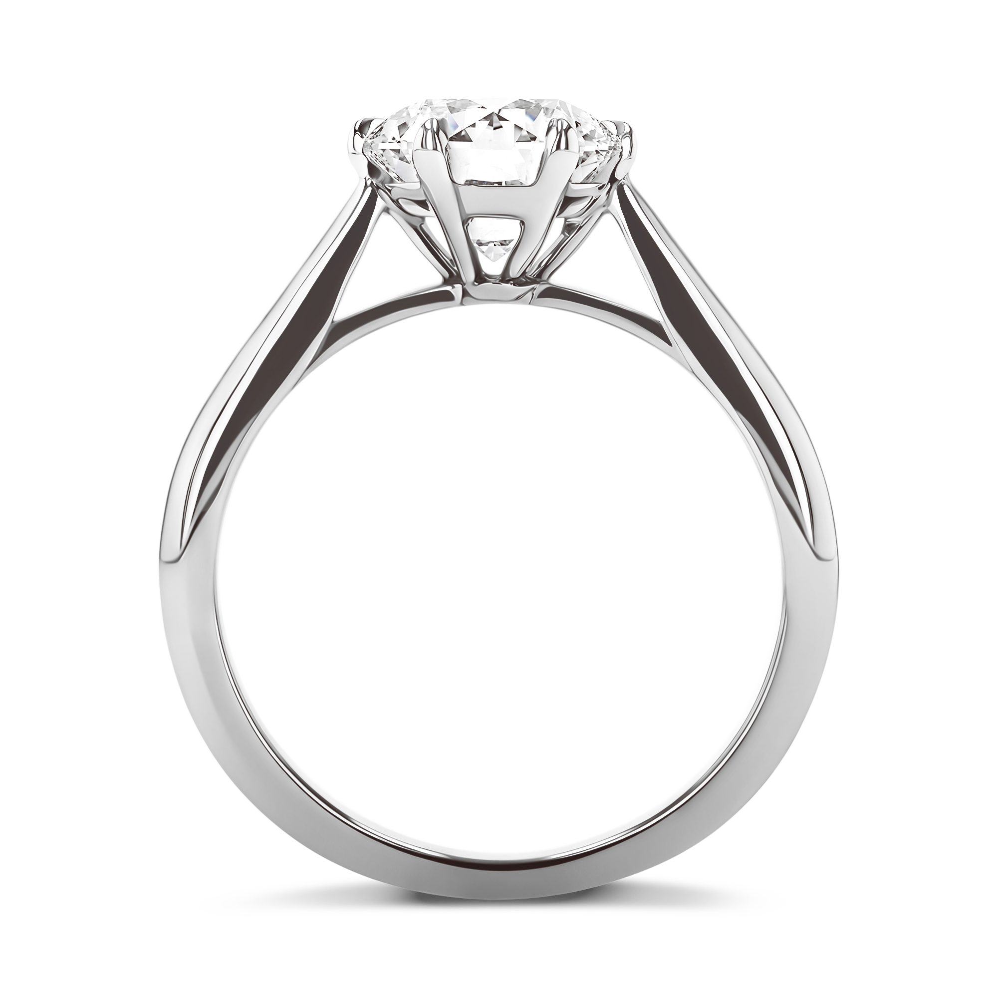 Classic Six-Claw 2.01ct Diamond Solitaire Ring Brilliant cut, Claw set_3