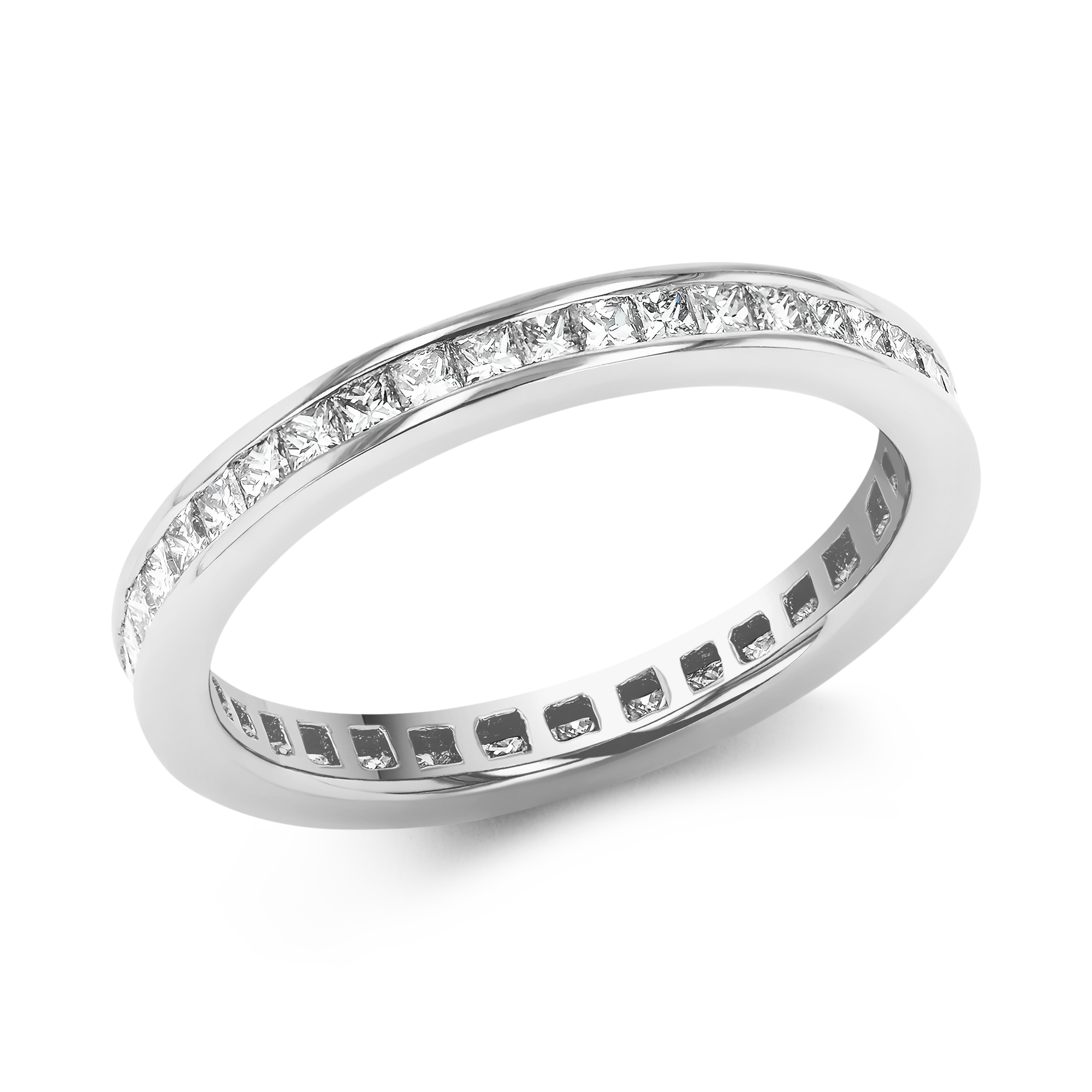 Princess Cut 0.94ct Diamond Full Eternity Ring Princess Cut, Channel Set_1