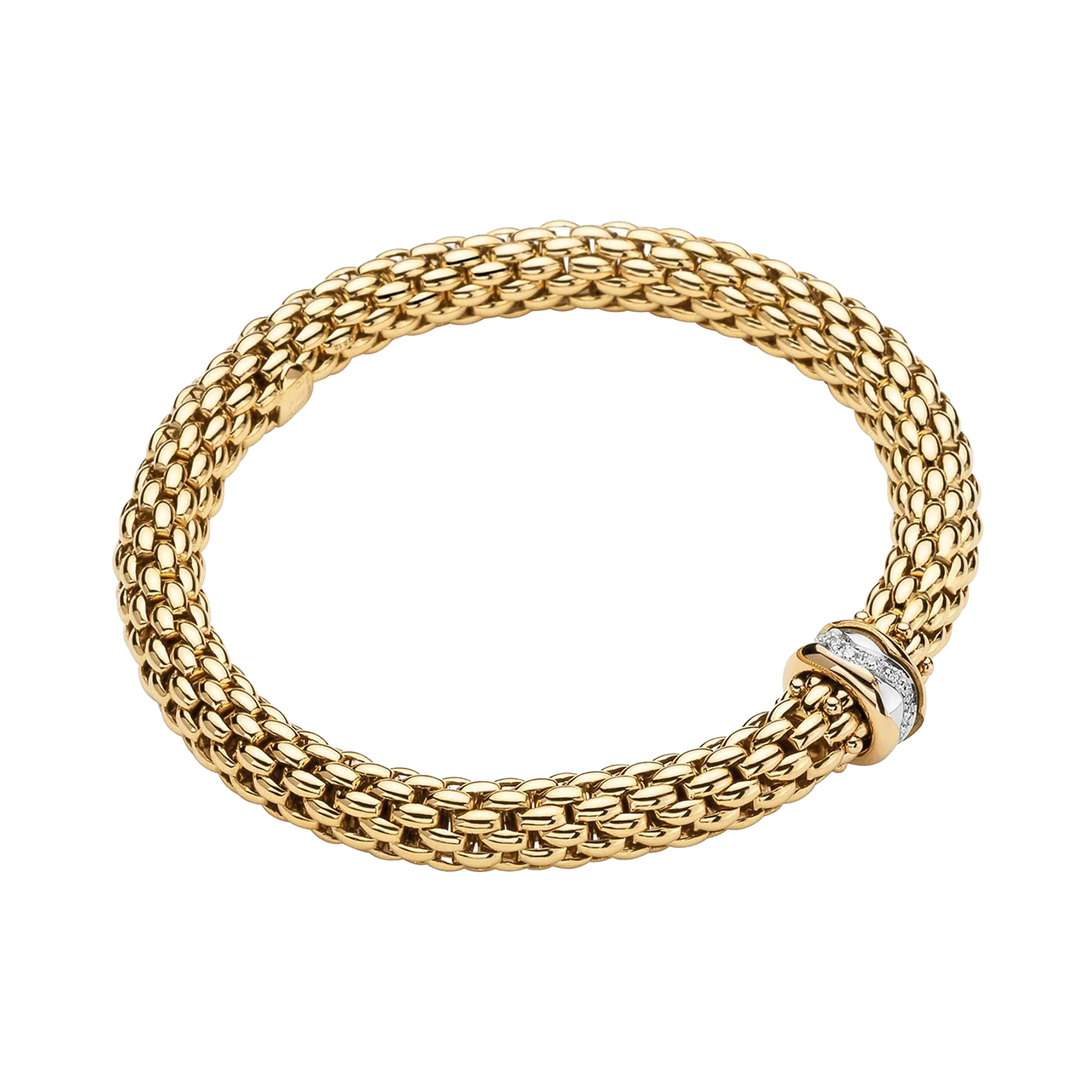 Fope Prima Flex'It Diamond Bracelet Round Brilliant Cut, Pave Set_1