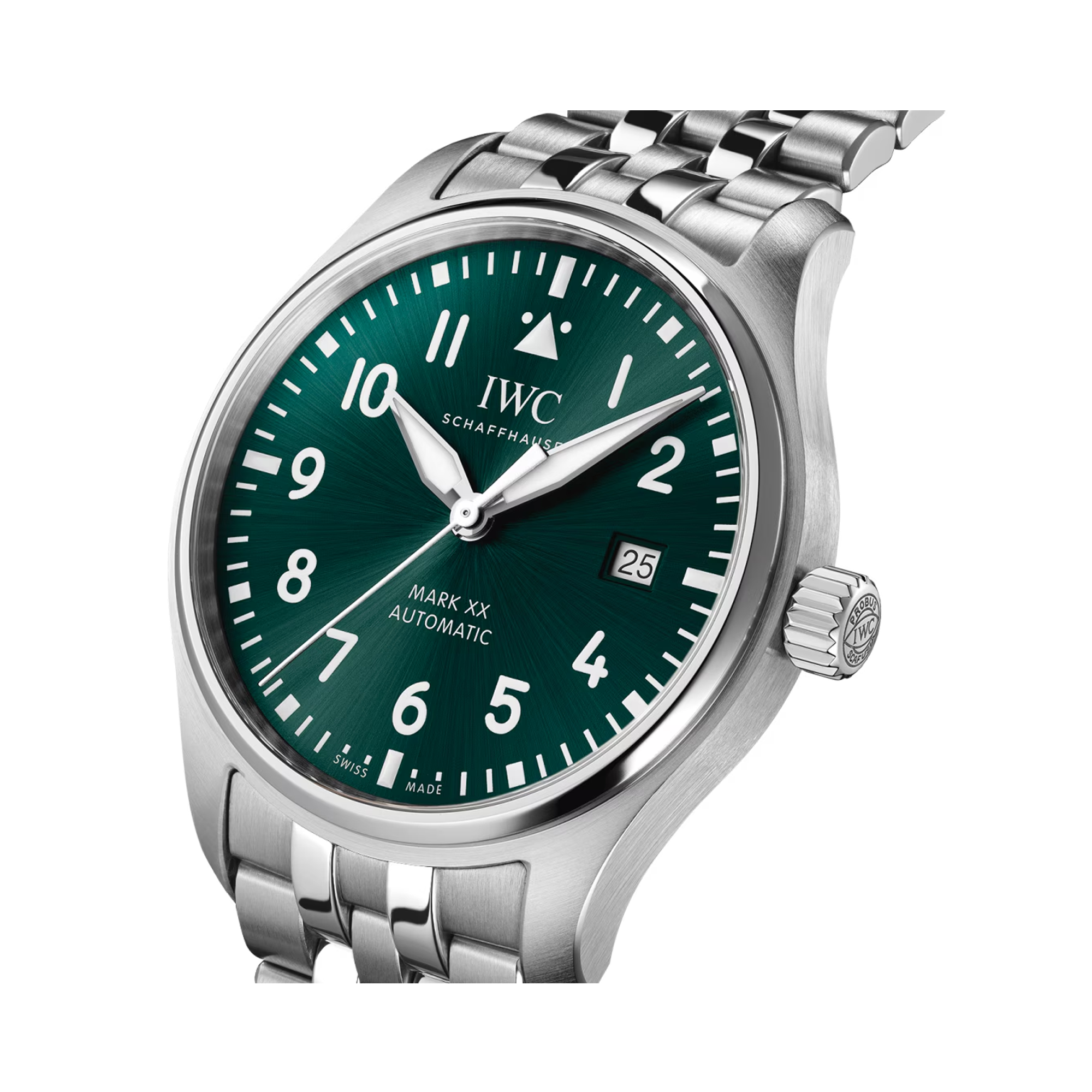 IWC Pilot's Mark XX 40mm, Green Dial, Arabic Numerals_3