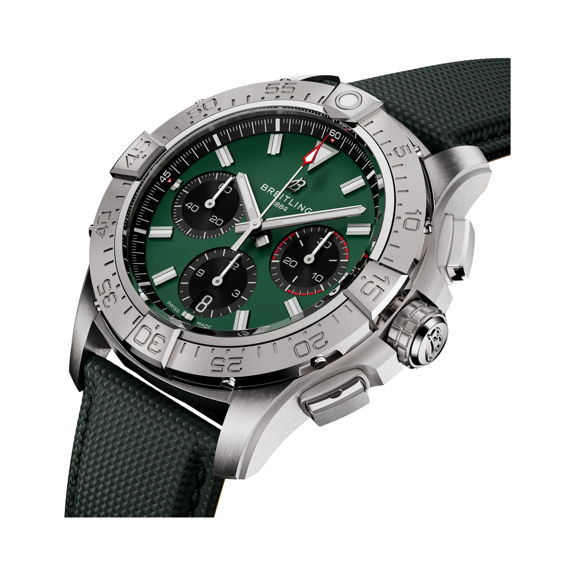 Breitling Avenger Chronograph 42 42mm, Green Dial, Baton Numeral_2