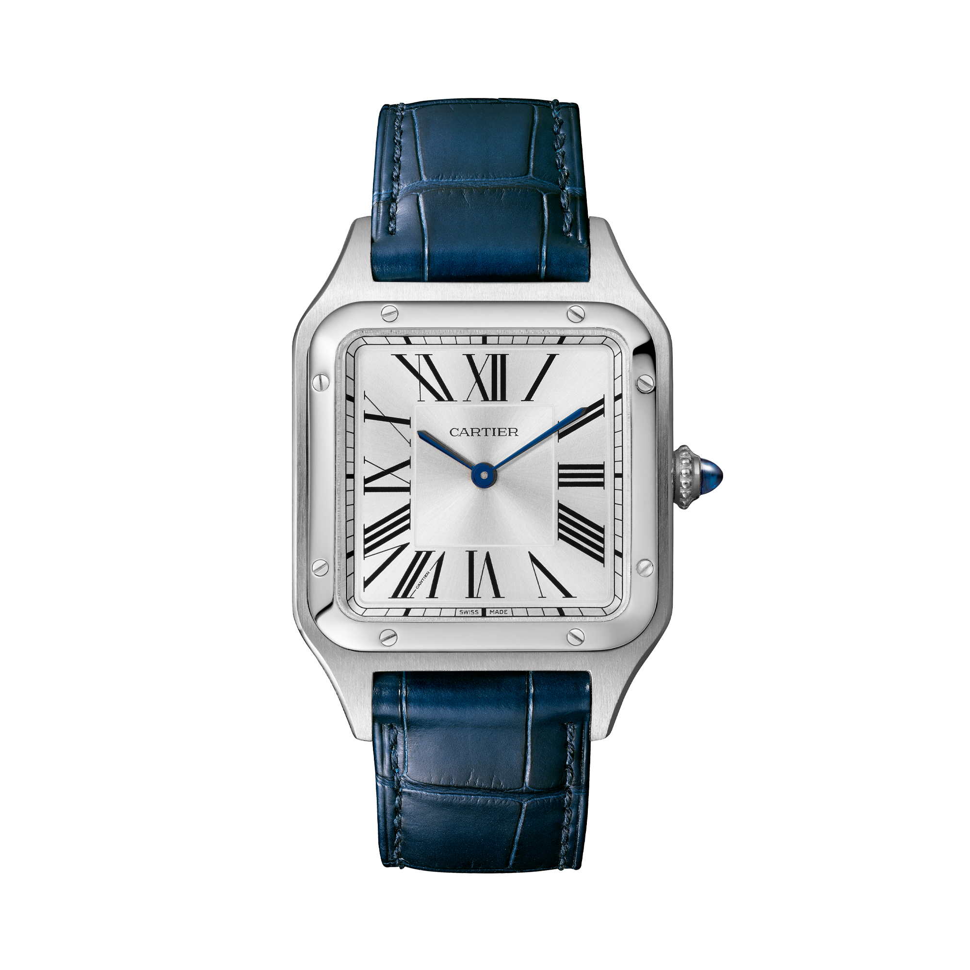 Cartier Santos-Dumont 31.4mm, Silver Dial, Roman Numerals_1