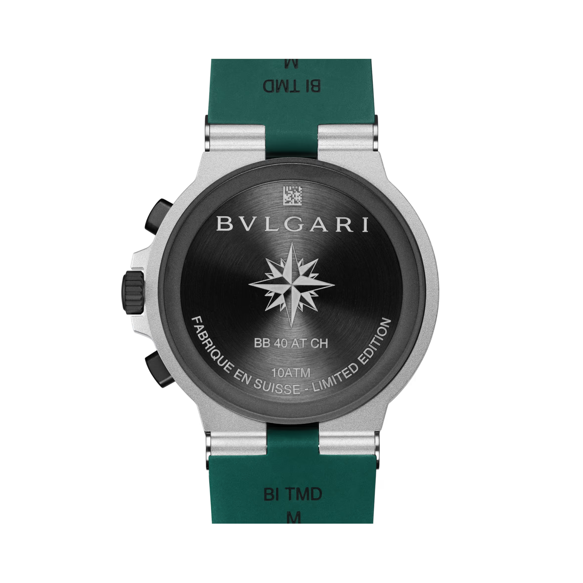 Bvlgari Aluminium 40mm, Green Dial, Arabic/Baton Numerals_4