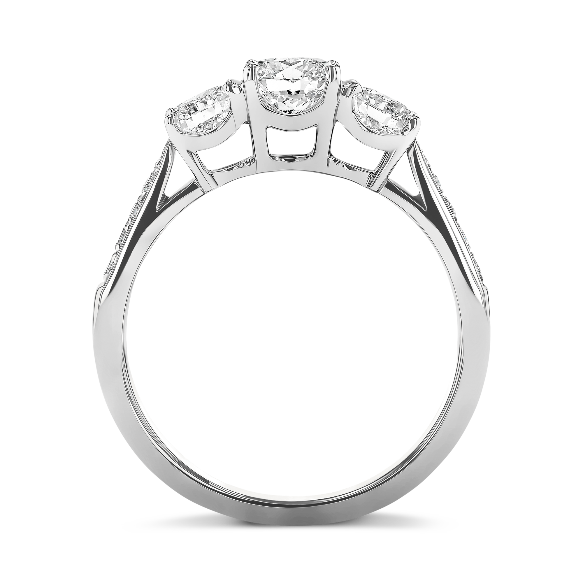 Duchess 0.60ct Diamond Three Stone Ring Brilliant cut, Claw set_3