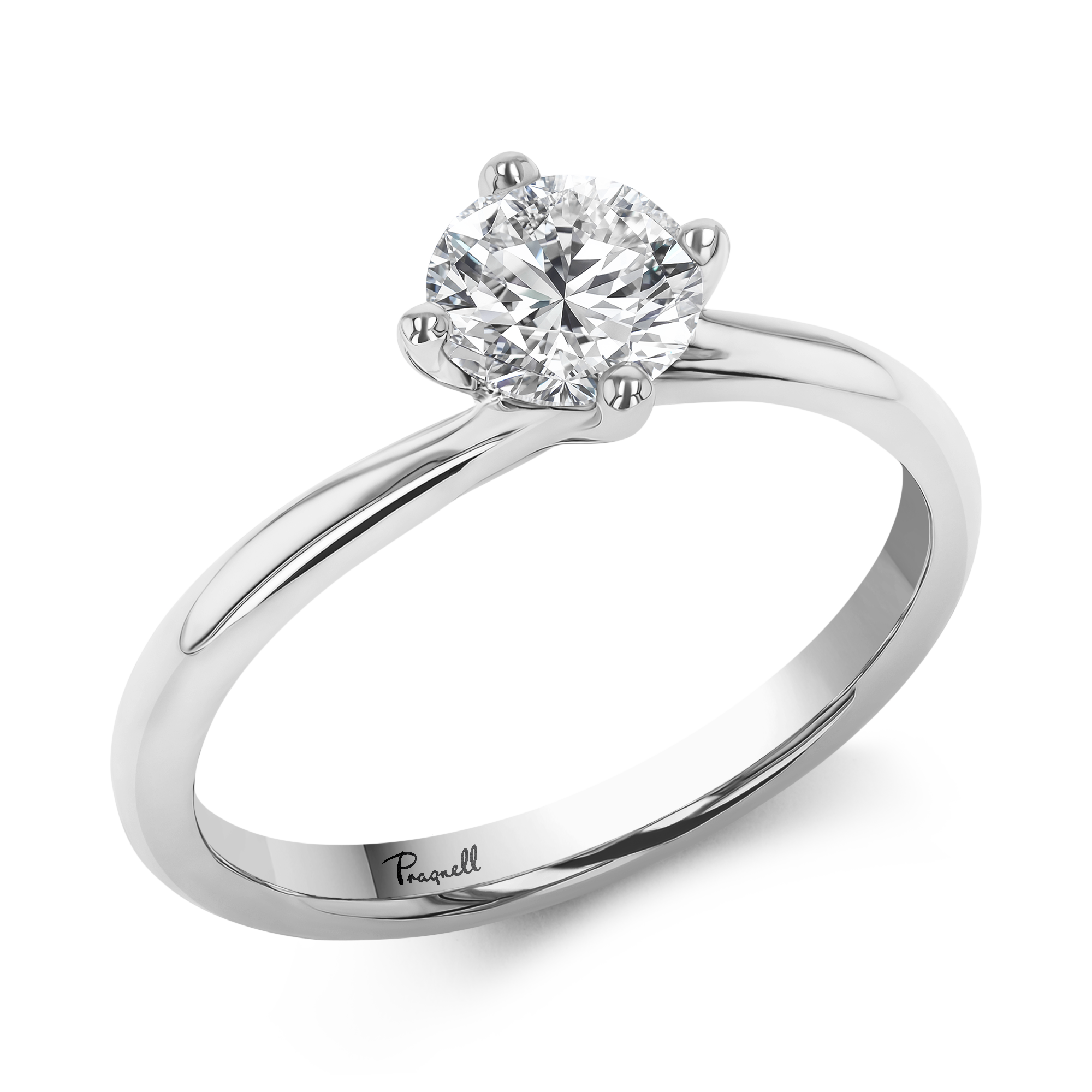 Union Setting 0.70ct Botswana Diamond Solitaire Ring Brilliant Cut, Solitaire, Four Claw Set_1