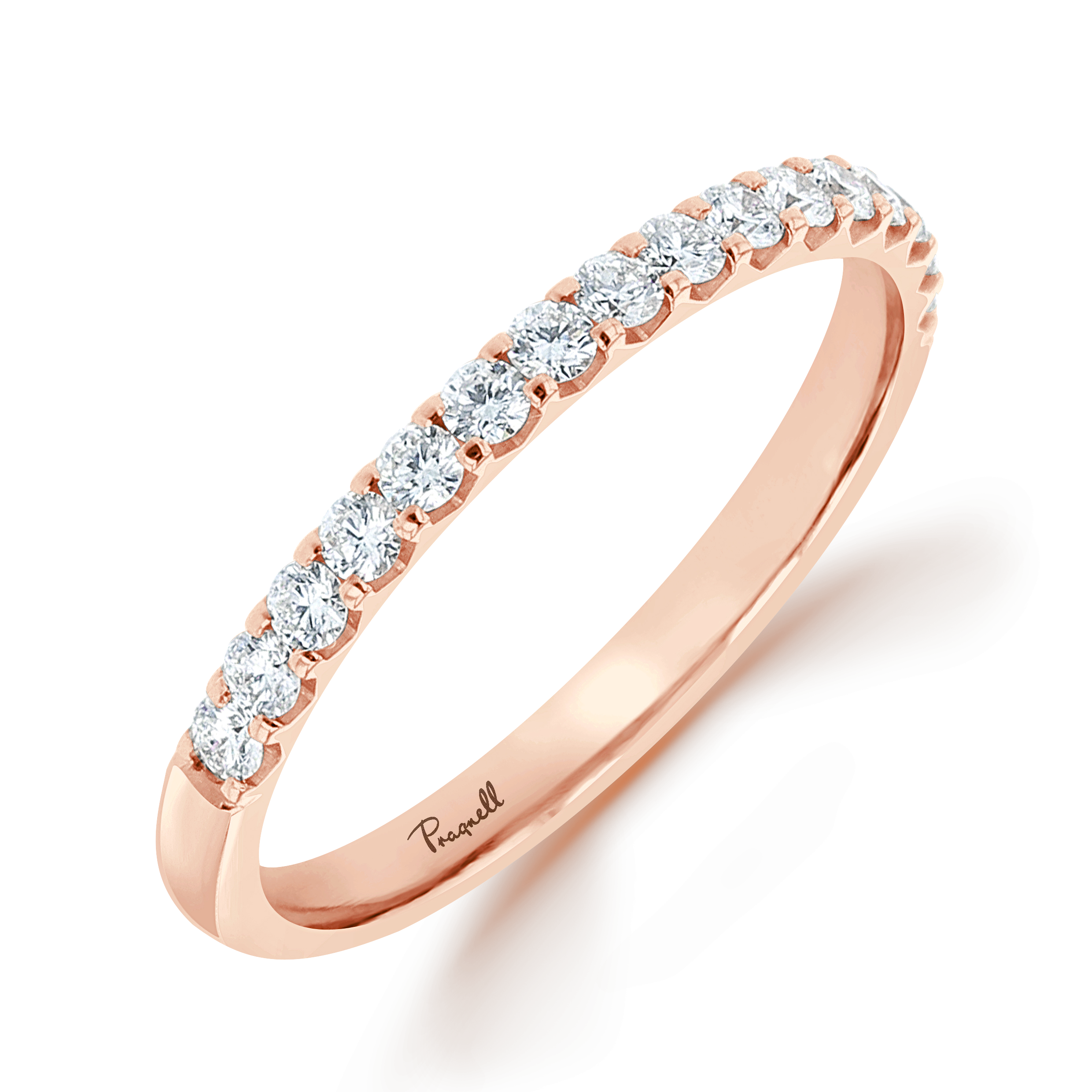 Brilliant Cut Diamond Half Eternity Ring Brilliant Cut, Half Eternity, Claw Set_1