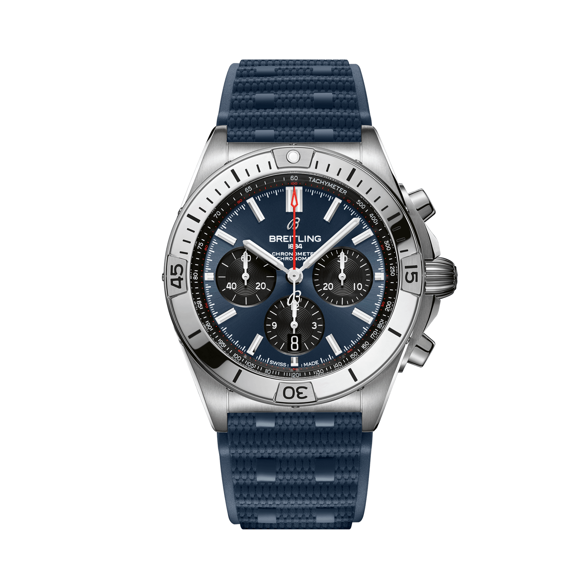 Breitling Chronomat B01 42mm, Blue Dial, Baton Numerals_1