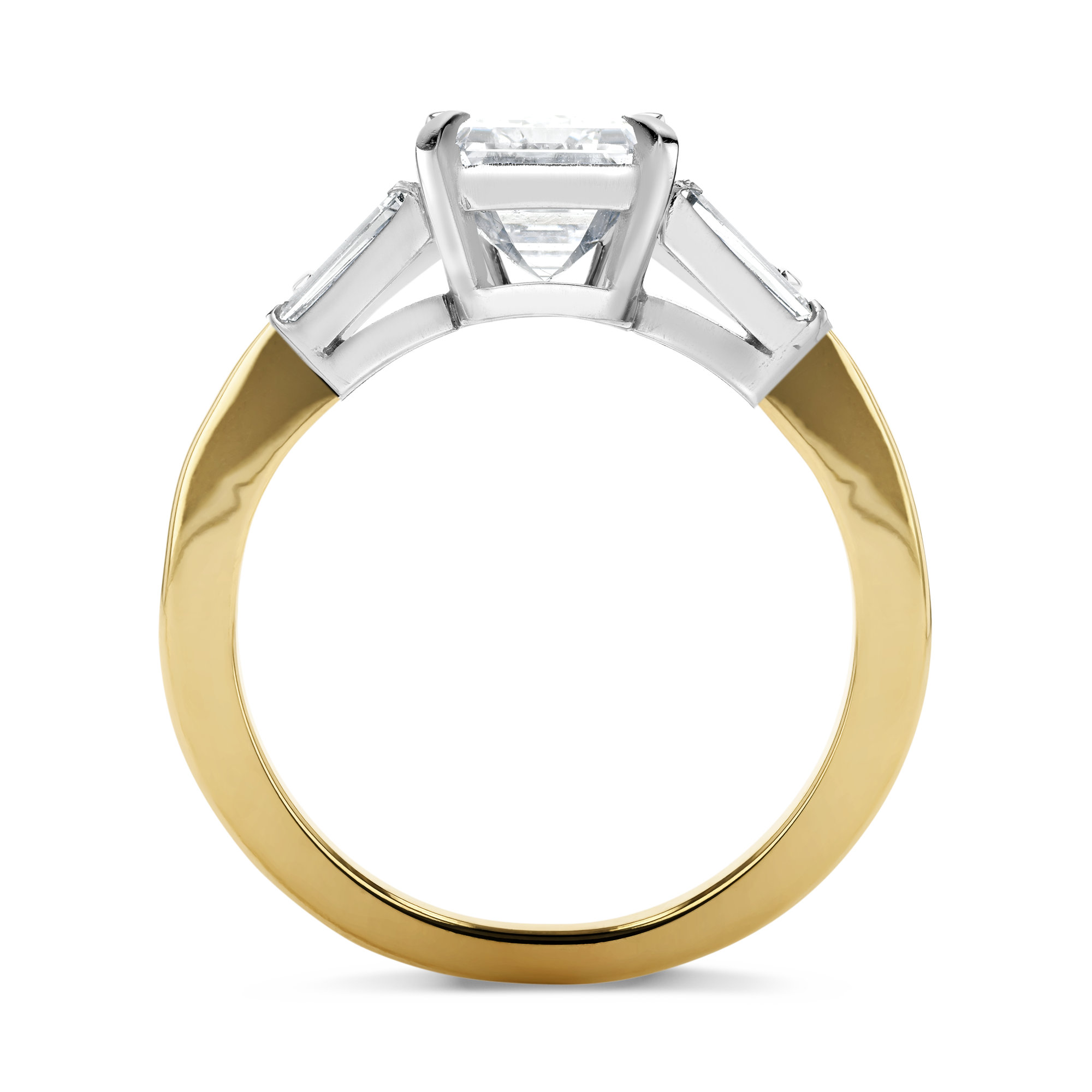 Regency 3.02ct Diamond Solitaire Ring Emerald Cut, Claw Set_3