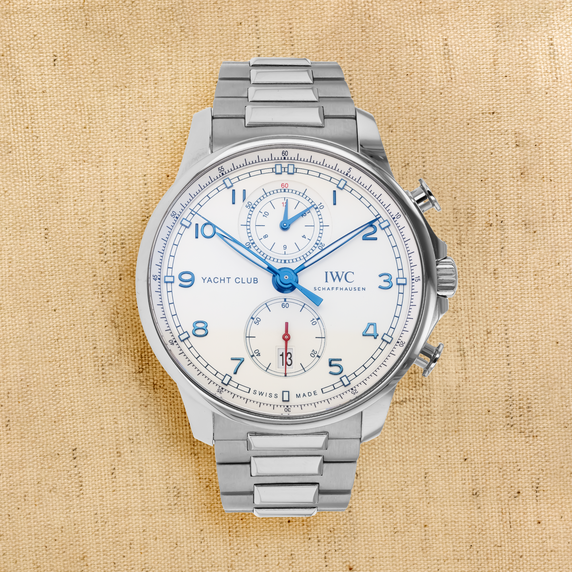 IWC Portugieser Yacht Club Chronograph 44.6mm, Silver Dial, Arabic Numerals_1